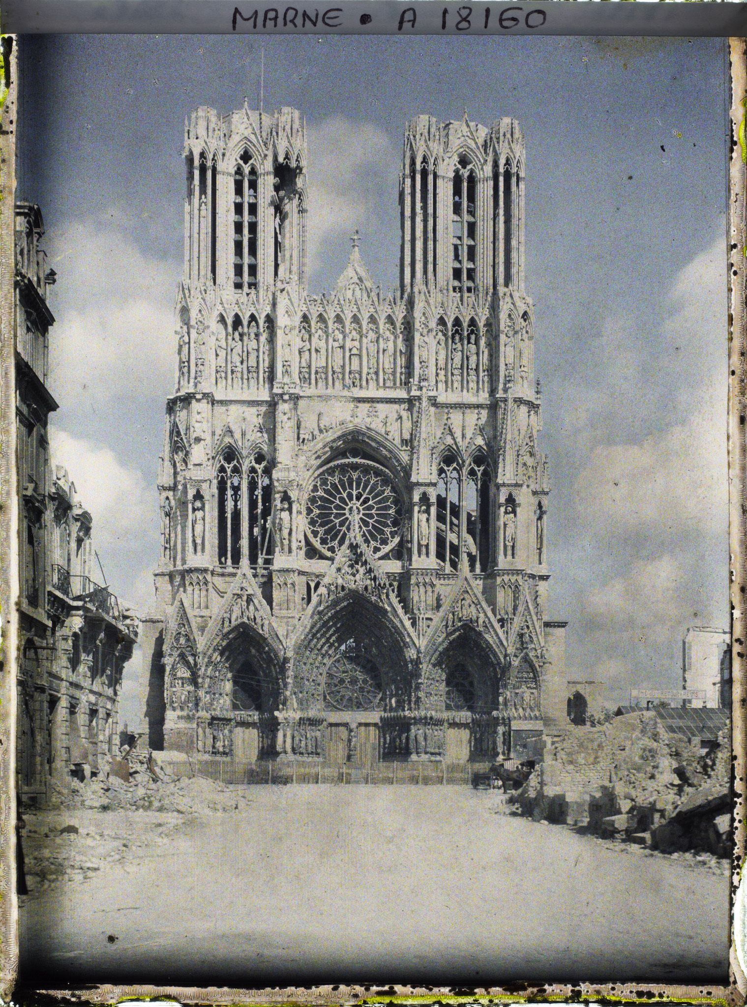 Image représentant France, Reims, Cathédrale ; façade