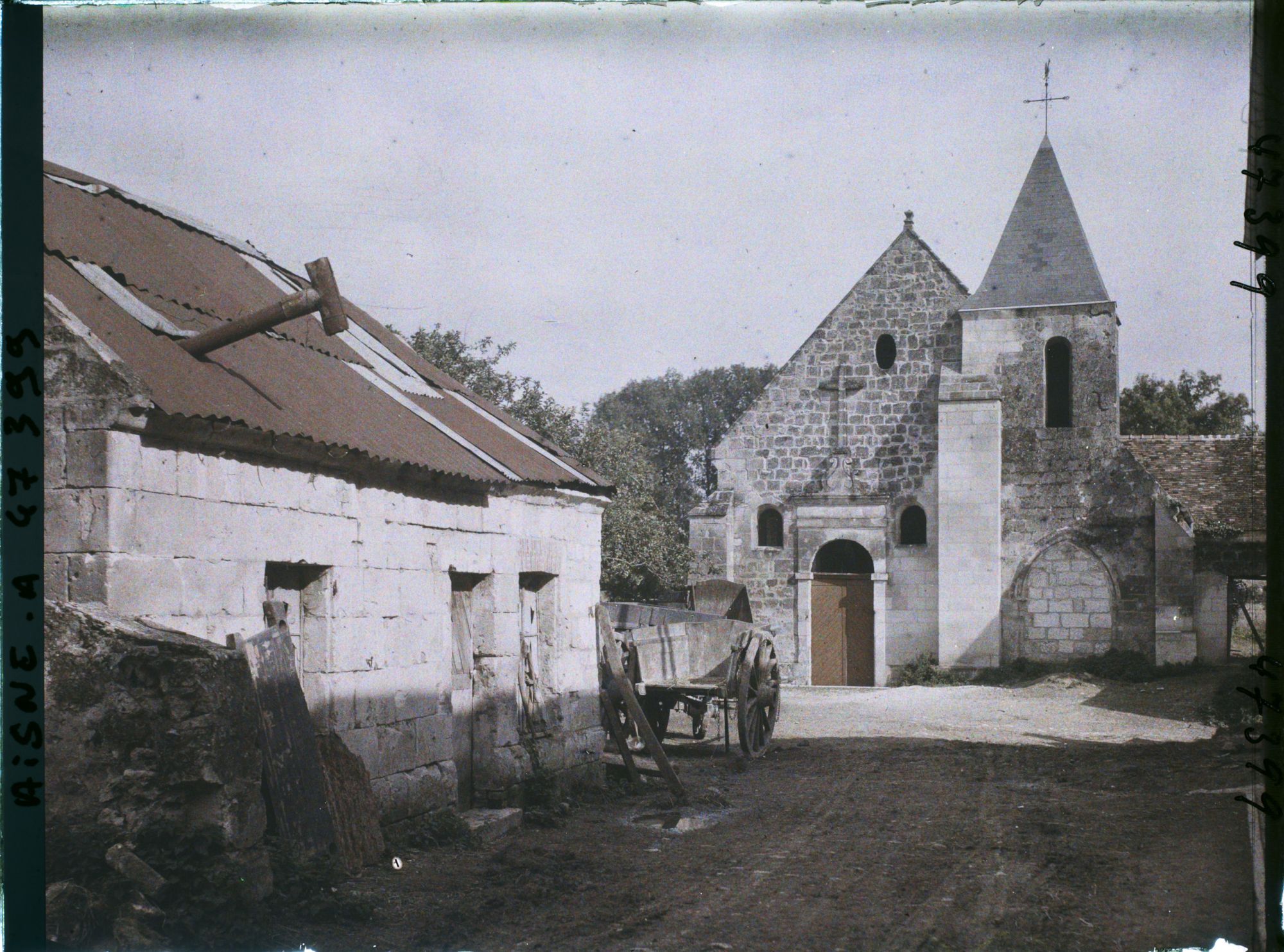 Image représentant France, Cys-la-Commune, L'Eglise restaurée