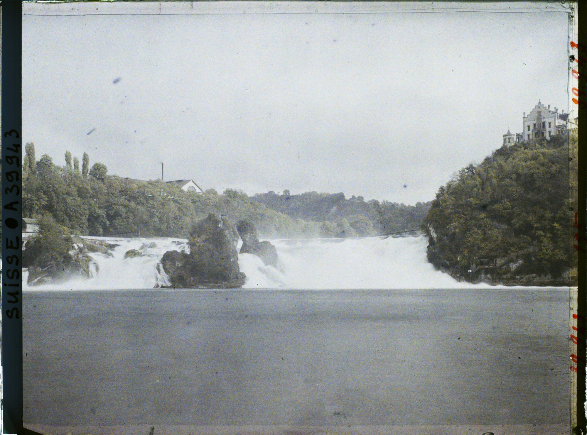 Image représentant Les chutes du Rhin vues du Schlössli Wörth