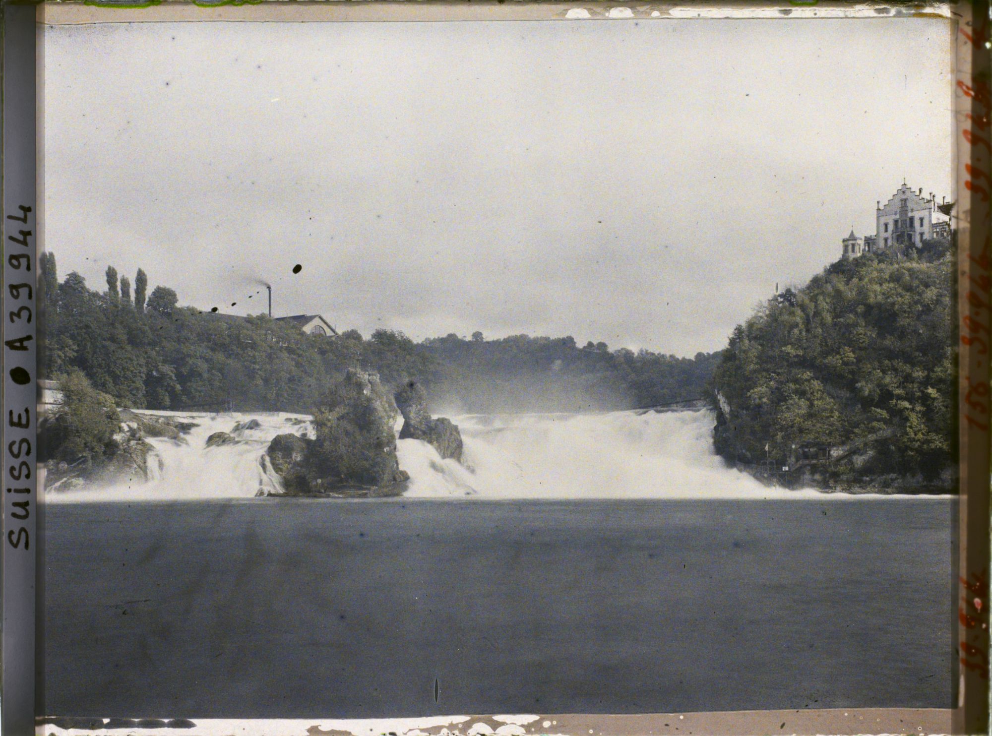 Image représentant Les chutes du Rhin vues du Schlössli Wörth