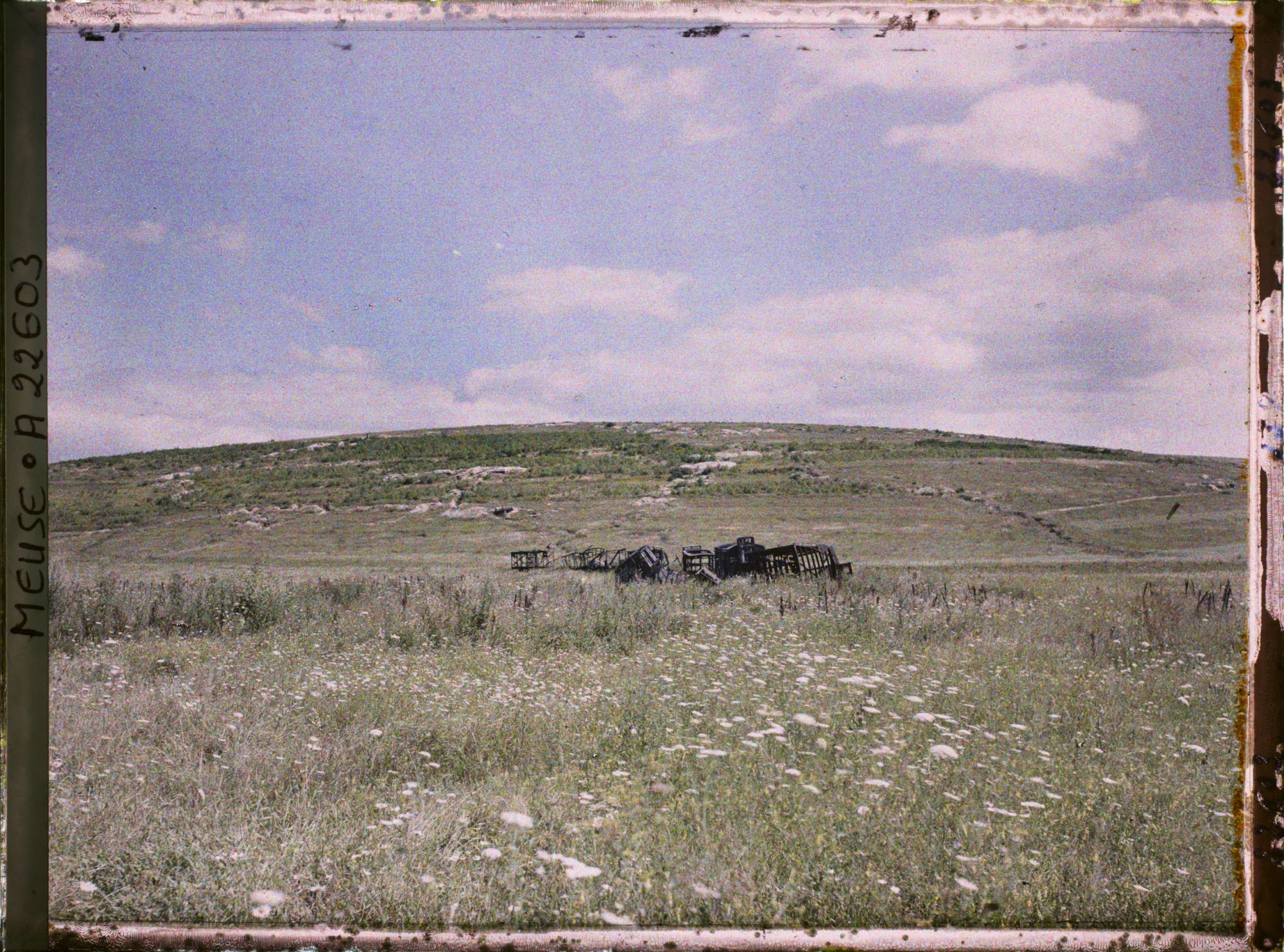 Image représentant France, Bras, Côte du Poivre, et dernier train qui ait passé en Janvier 1916