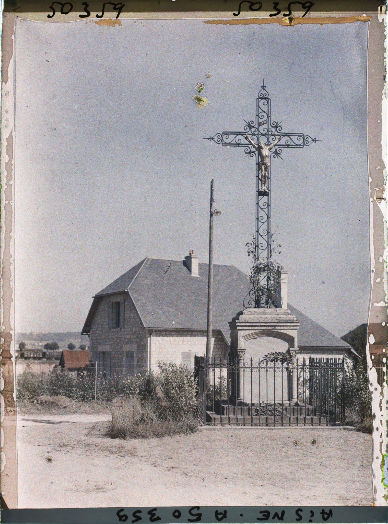 Image représentant France, Mercin, La Croix du Mont aux Morts