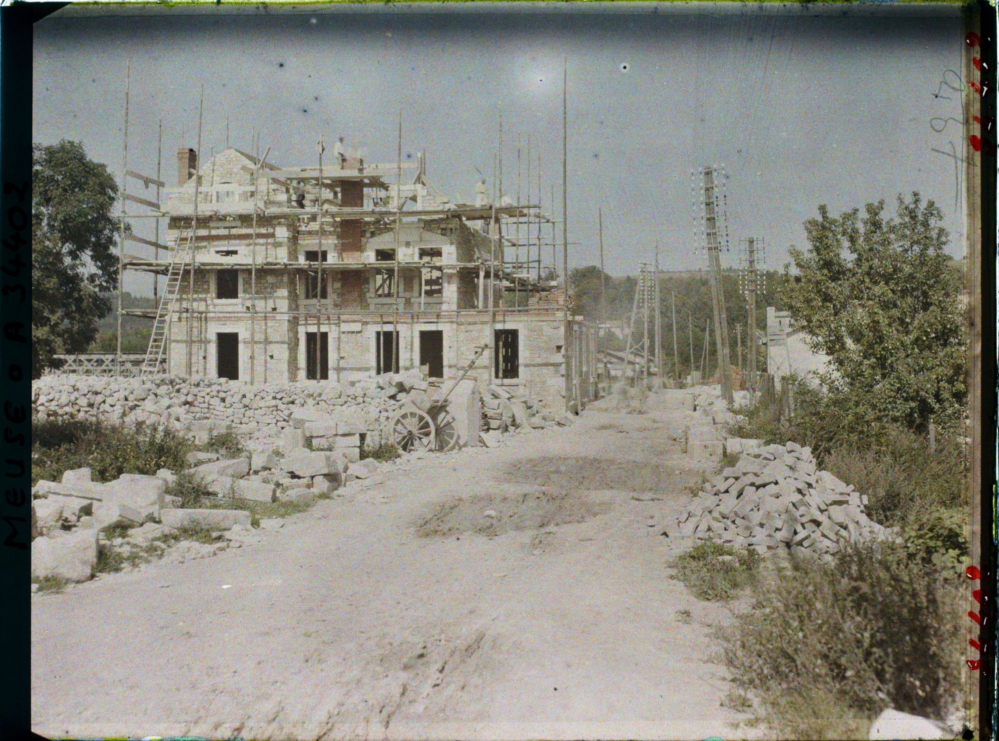 Image représentant France, St Mihiel, Reconstructions rue Jeanne d'Arc