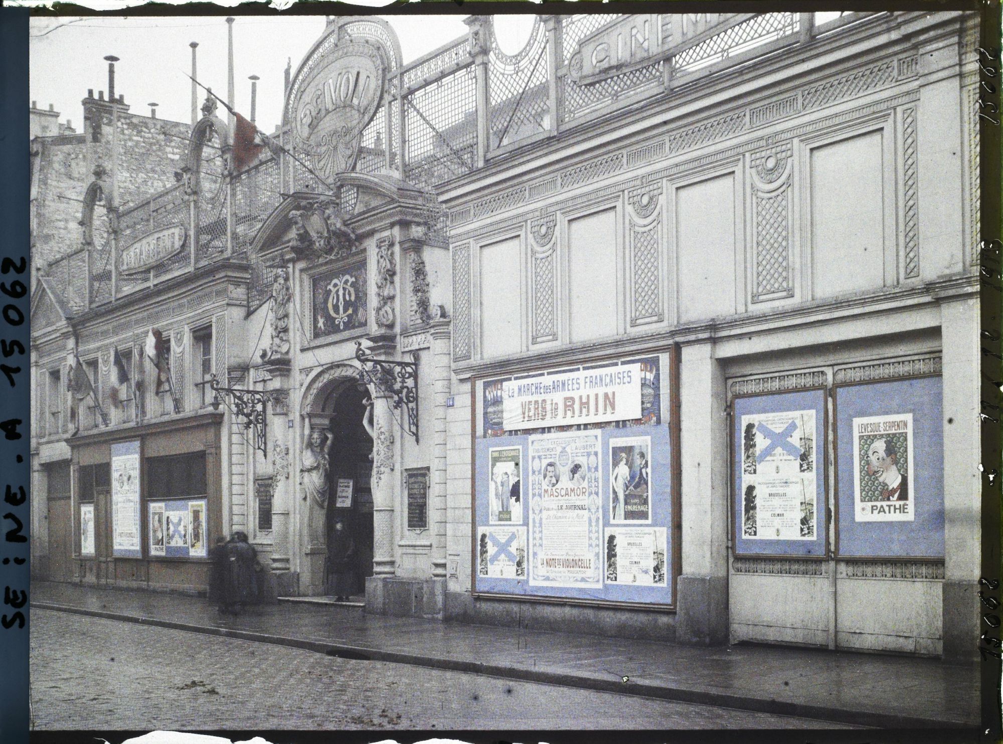 Image représentant Cinéma Tivoli au 14 rue de la Douane, actuelle rue du Faubourg-du-Temple, vers le n°19