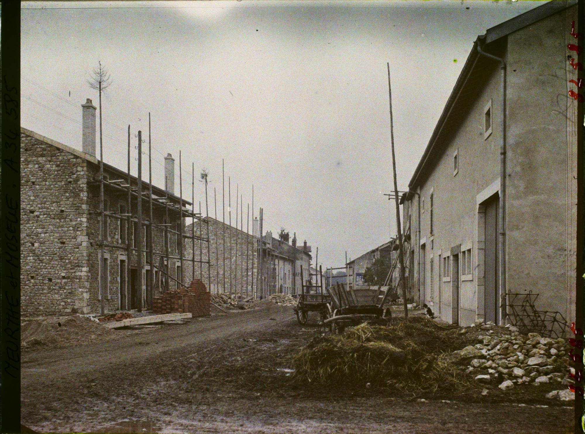 Image représentant France, Vandières, Reconstructions rue Nationale