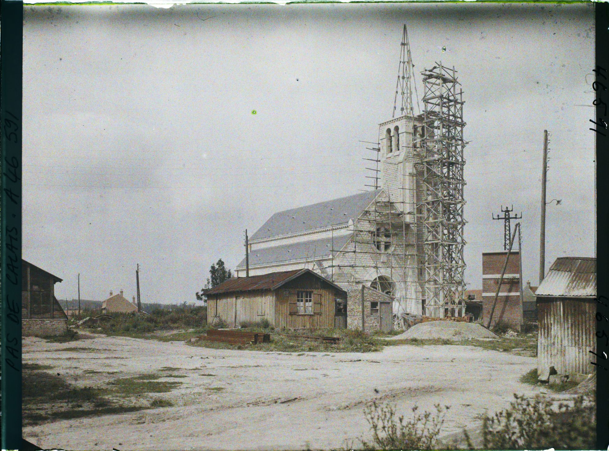 Image représentant France, Farbus, Eglise en reconstruction
