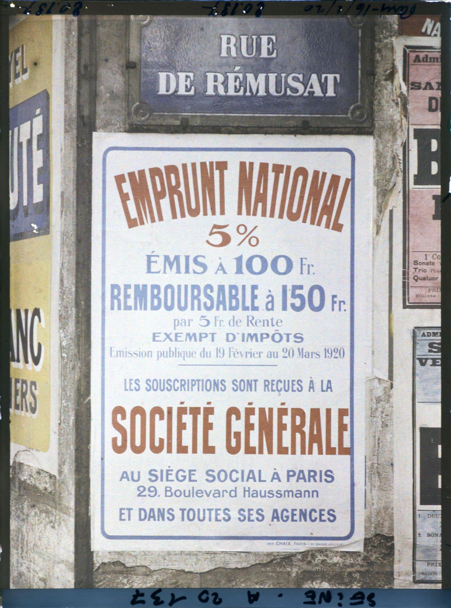 Image représentant Affiche de l'emprunt national de 1920, Société Générale