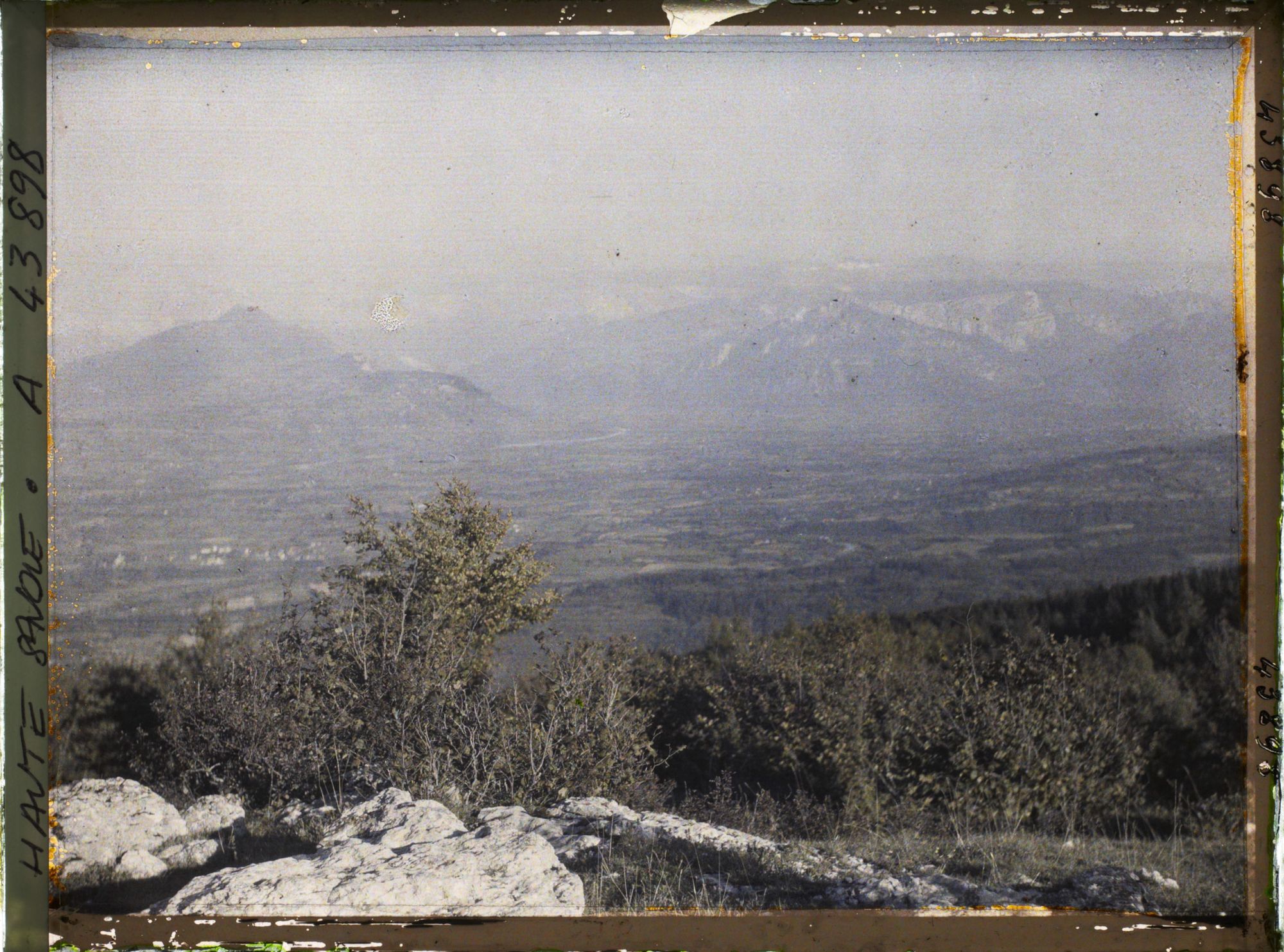 Image représentant France, Le Salève, Panorama s/ la Vallée de l'Arve et la Chaine des Alpes