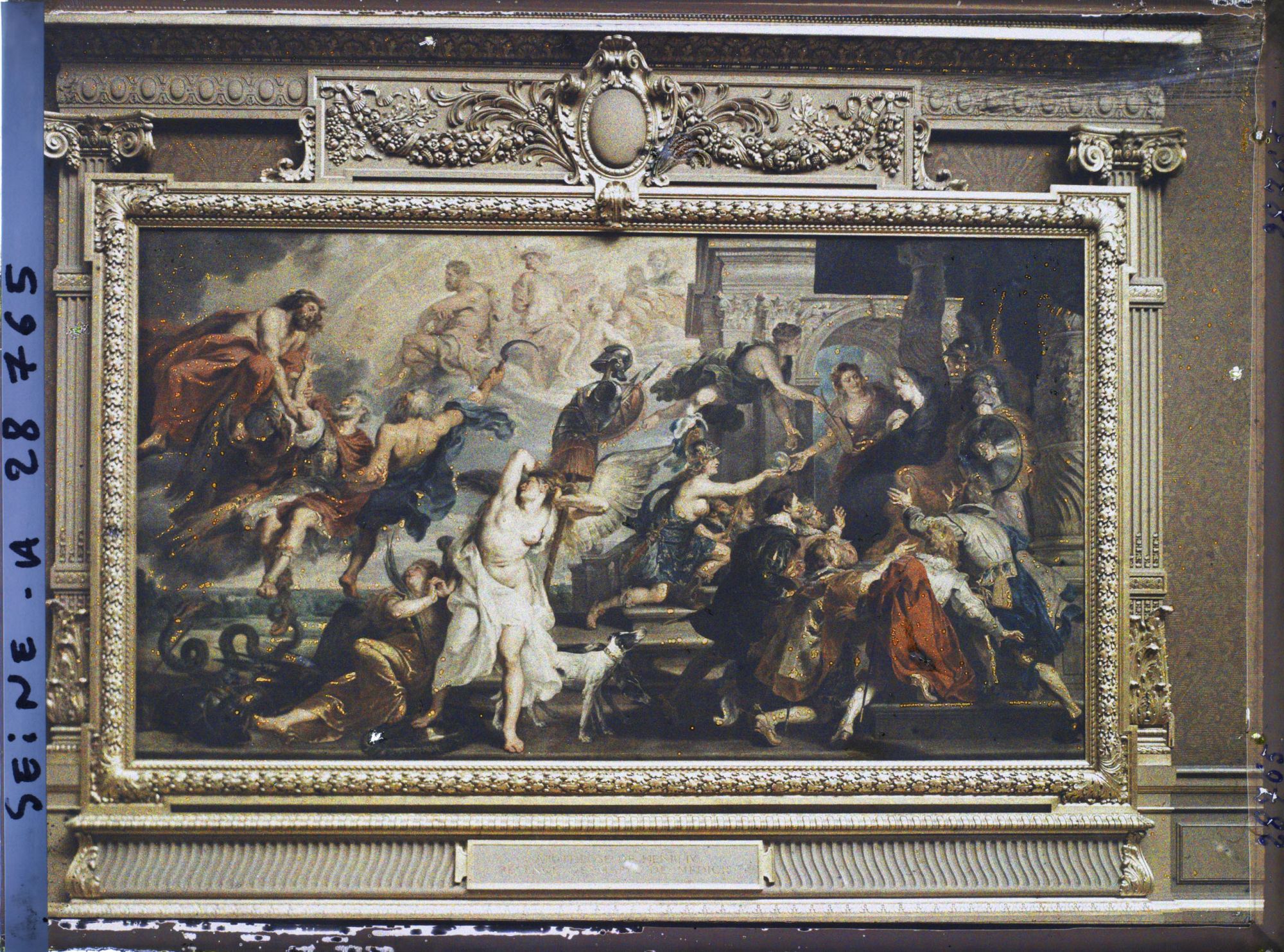 Image représentant L'Apothéose d'Henri IV et la proclamation de la régence de la reine, Rubens, musée du Louvre