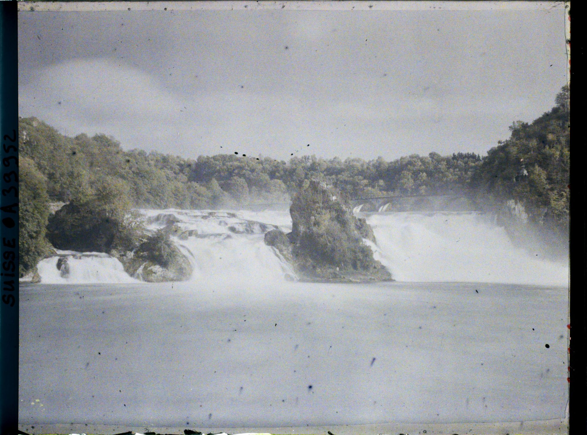 Image représentant Les chutes du Rhin vues du Schlössli Wörth