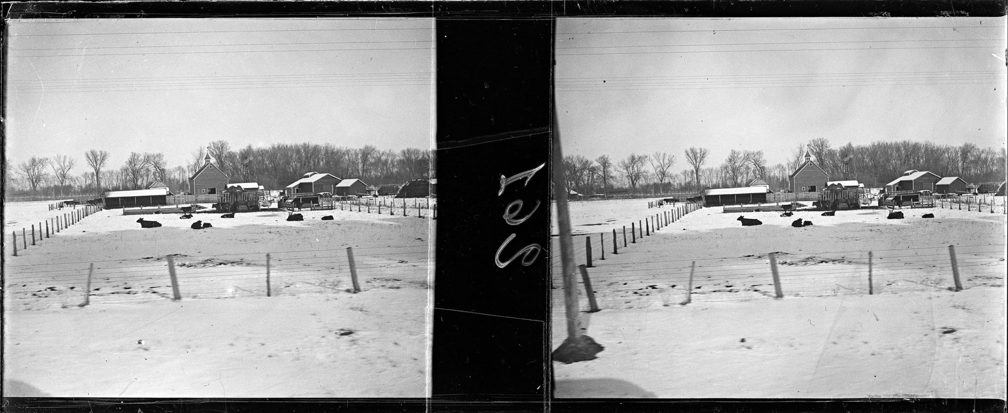 Image représentant Le paysage enneigé vu du train