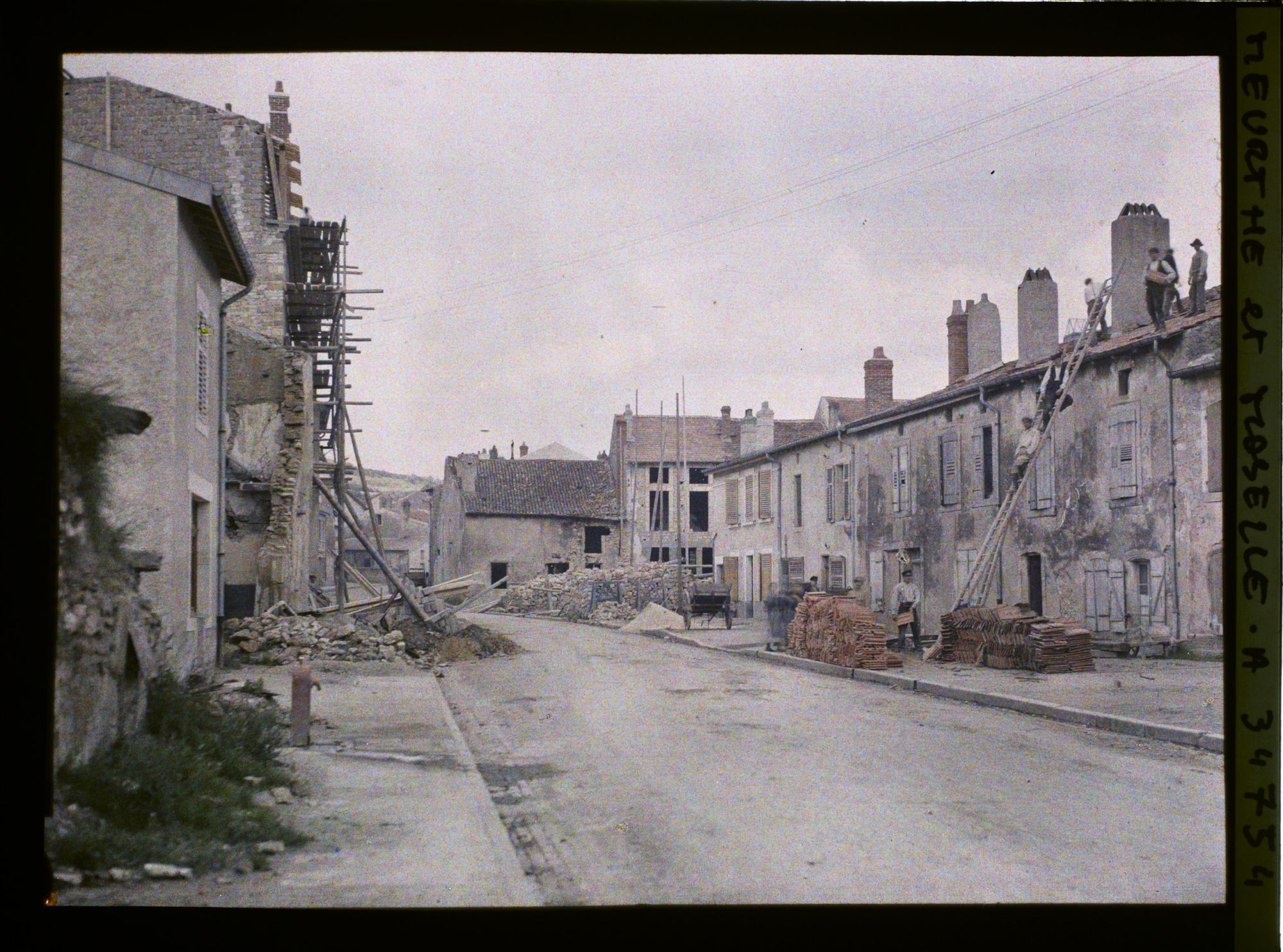 Image représentant France, Pagny s/ Moselle, Reconstructions Rue des Saunoy