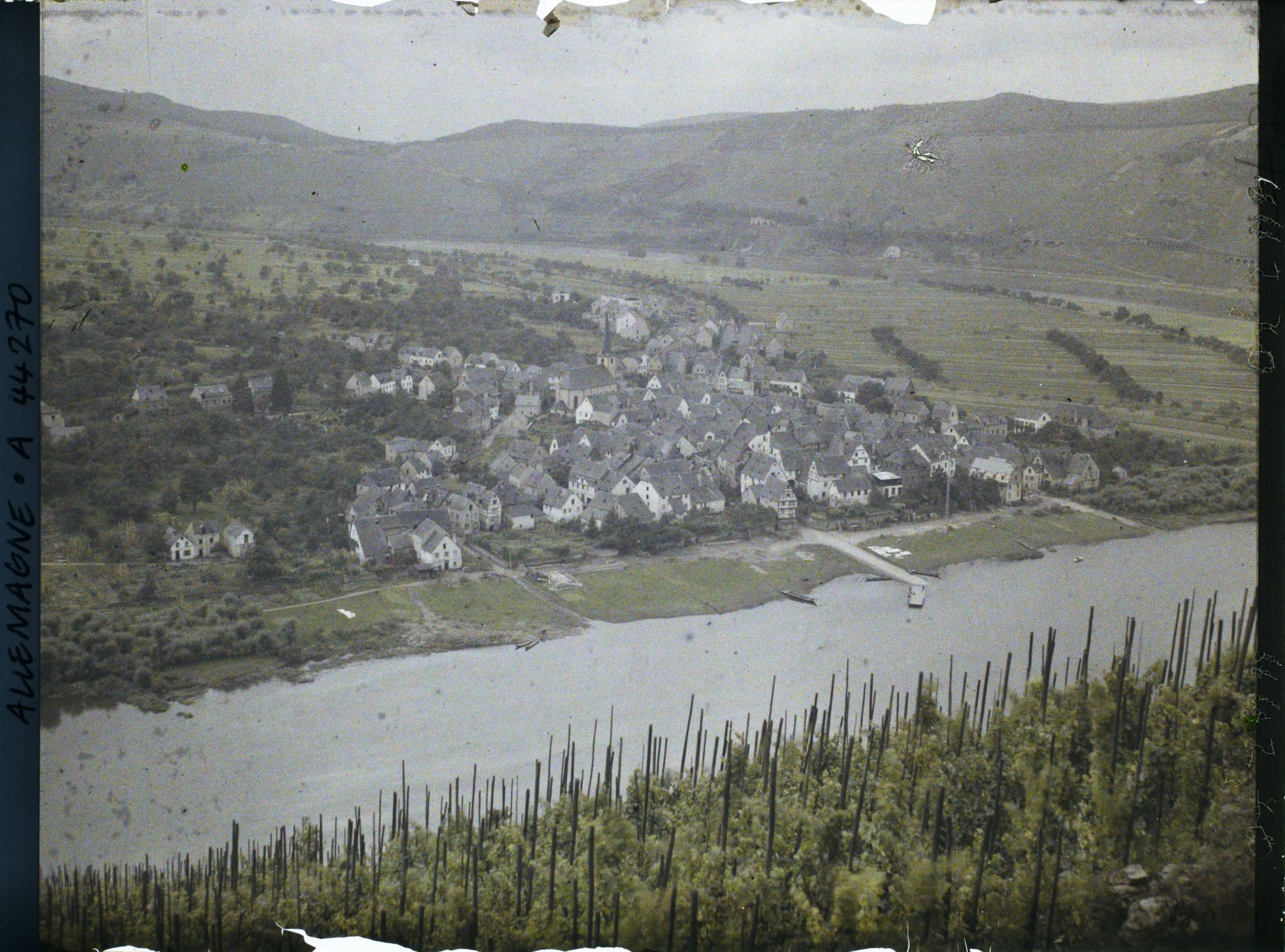 Image représentant Allemagne, Pünderich, Vue Gle de la Moselle et du Village
