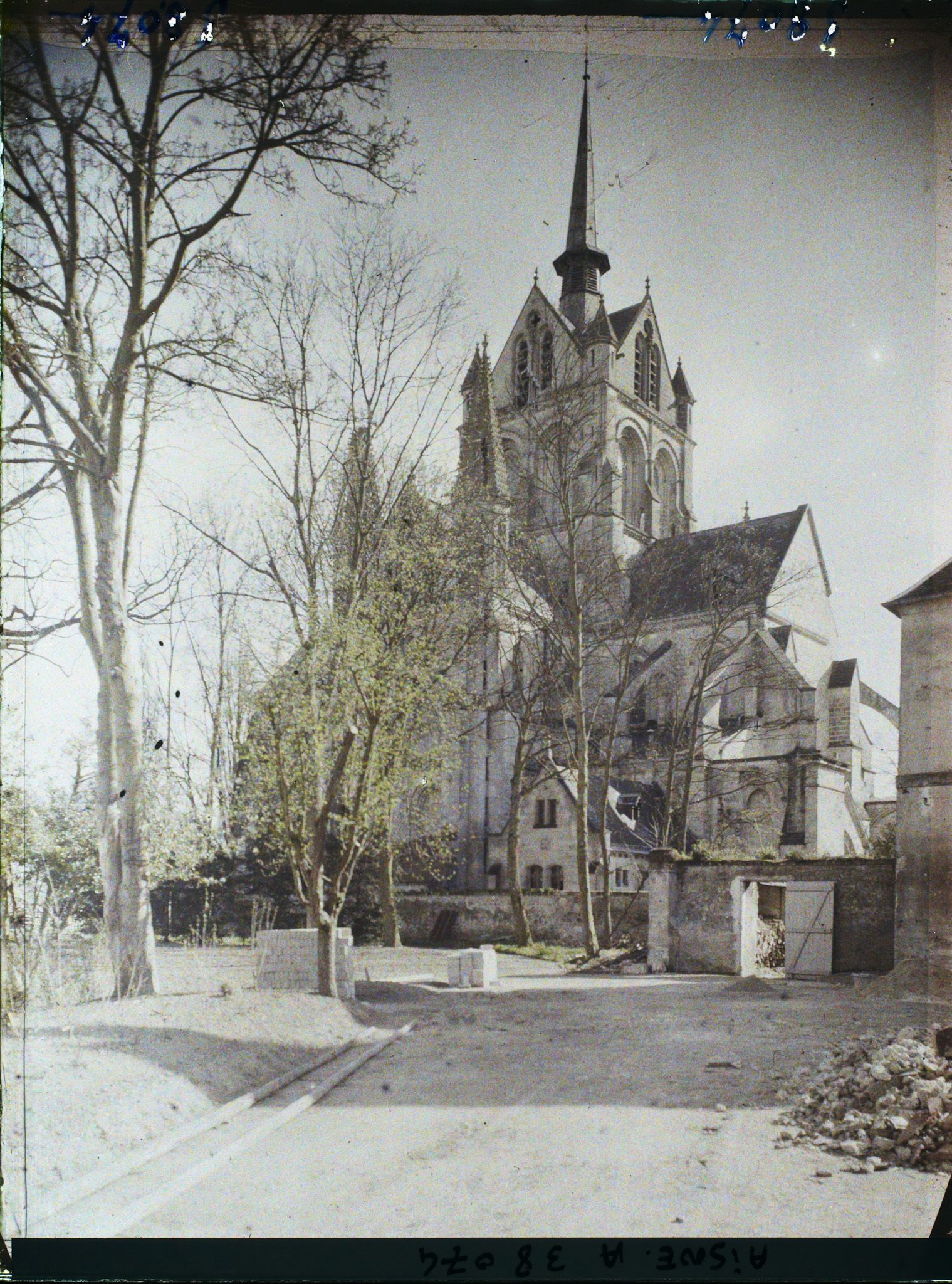 Image représentant France, Braine, L'Eglise face Nord