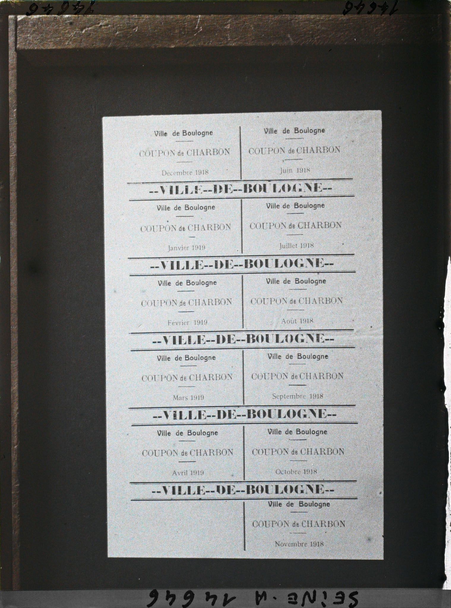 Image représentant Feuille de coupons de charbon