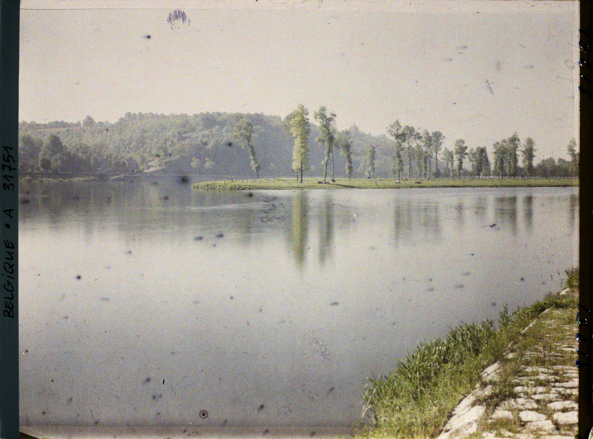 Image représentant Belgique, Argenteau, Paysage sur la Meuse amont