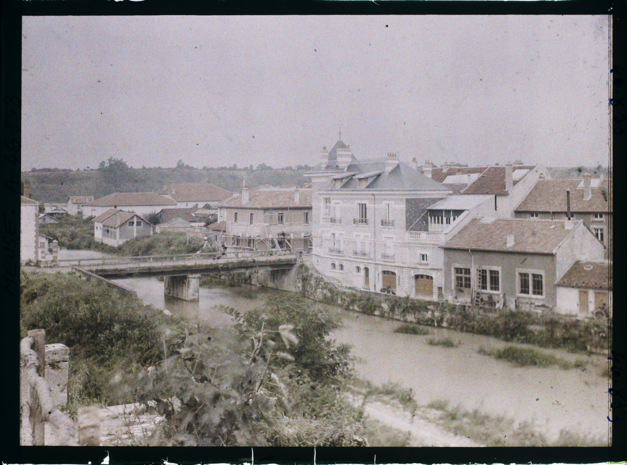 Image représentant France, Varennes (CT) Meuse (1840h), Vue vers le Pont