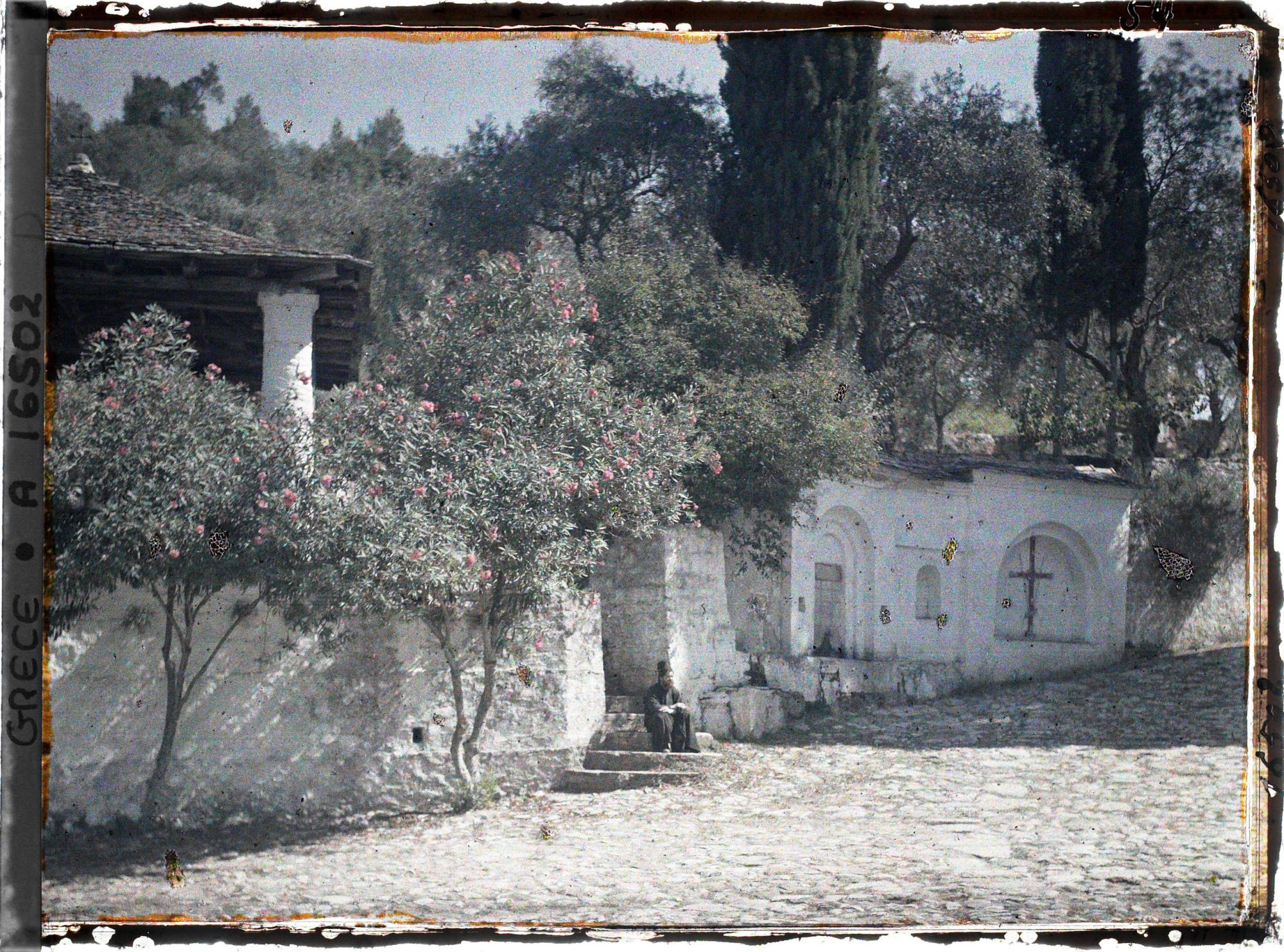 Image représentant Turquie, Hilendar, Petite maison à l'entrée du Monastère
