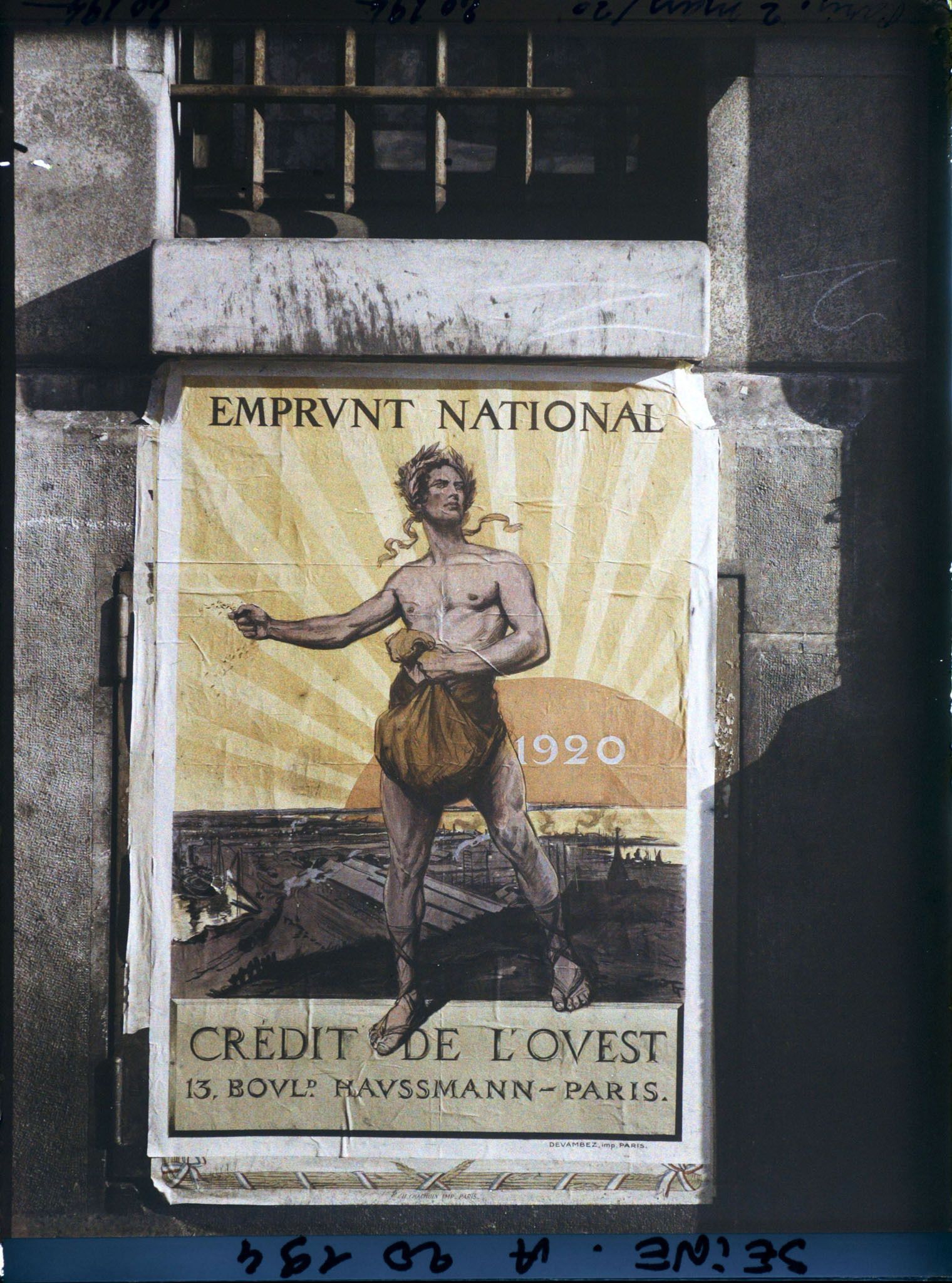 Image représentant Affiche de l'emprunt national de 1920, Crédit de l'Ouest