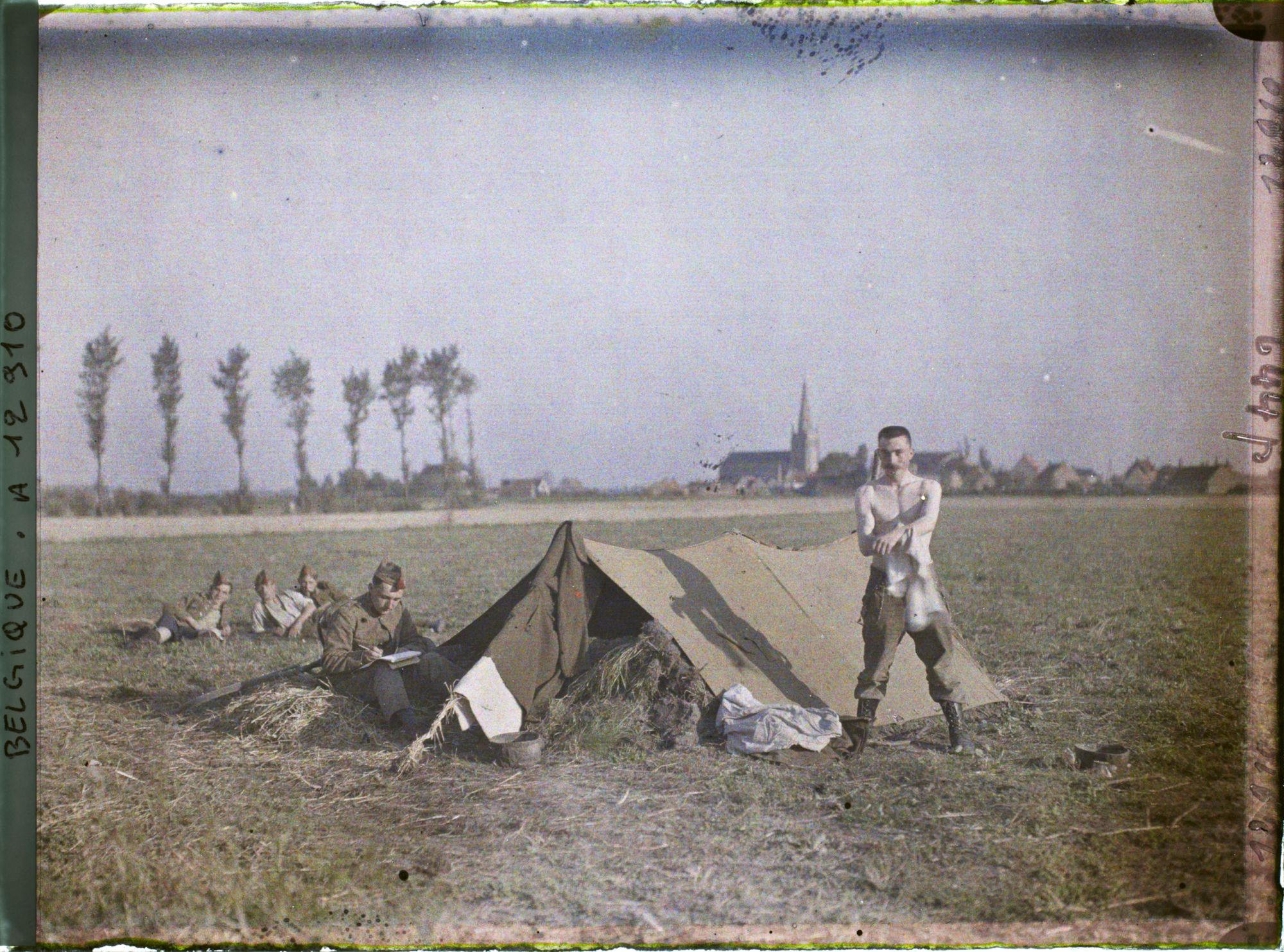 Image représentant Belgique, près Bulscamp, Campement Belge près Buscamp