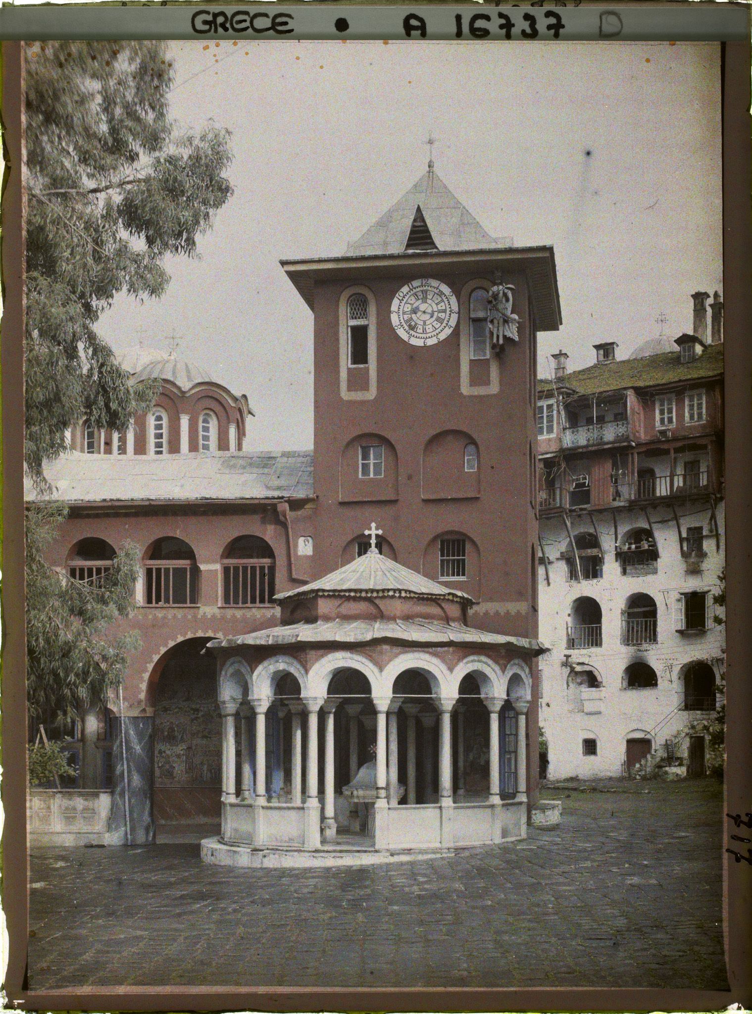 Image représentant Turquie, Mont Athos, Vatopédi, Tour de l'Horloge