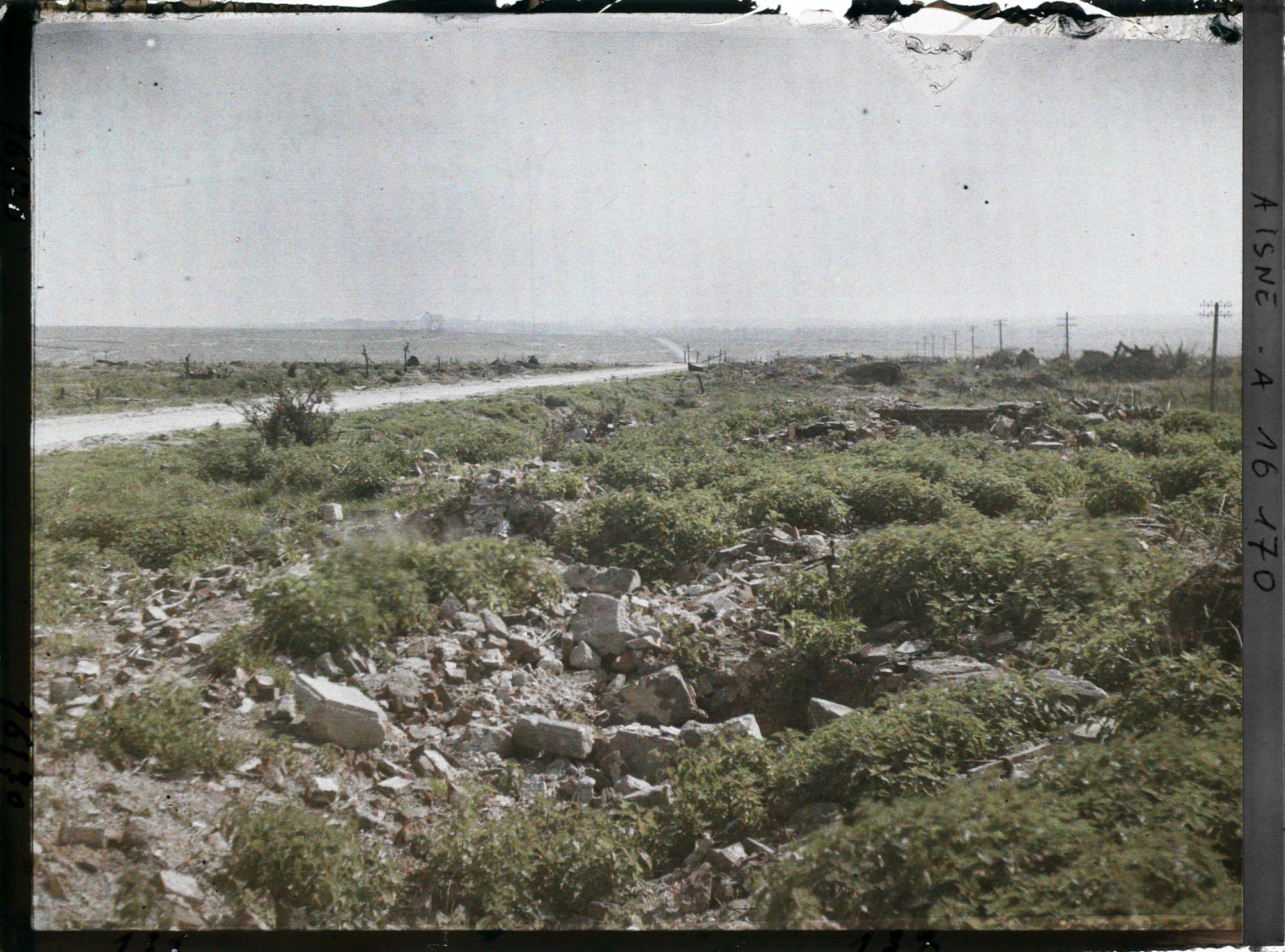 Image représentant France, Env- de St Quentin, Ruines des fermes à l'Epine de Dallon