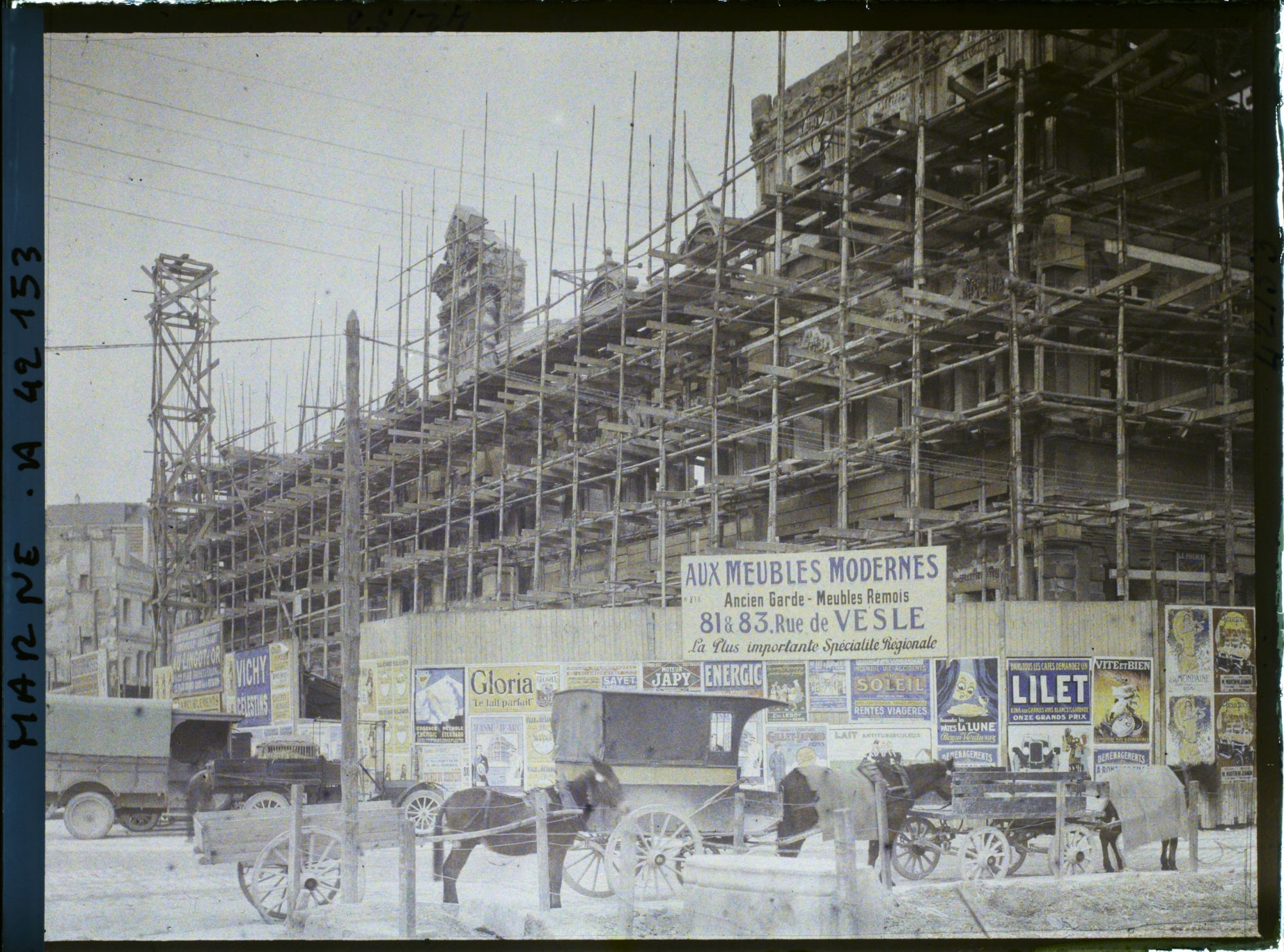Image représentant France, Reims, L'Hôtel de Ville, ensemble des travaux