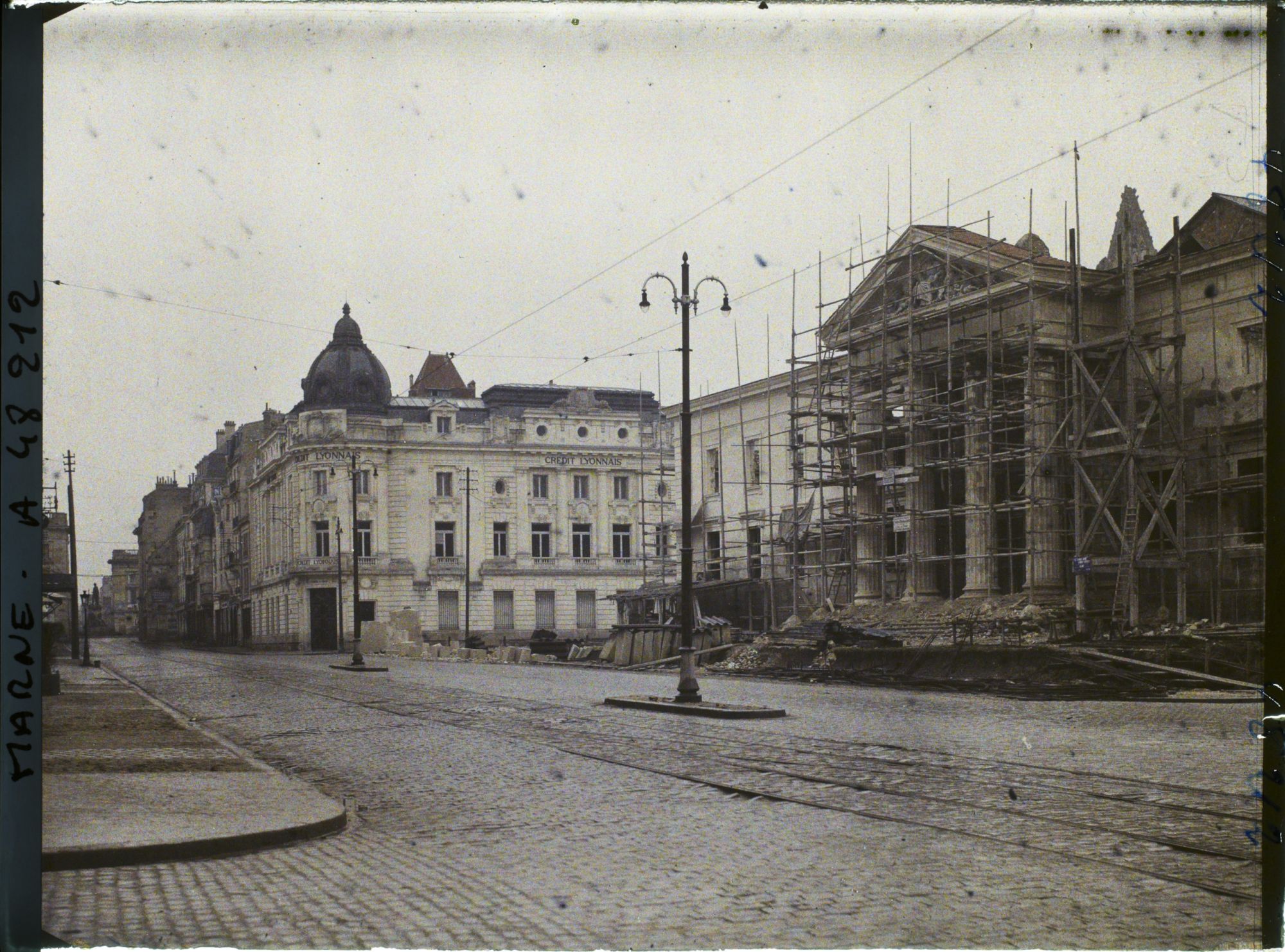 Image représentant France, Reims, Palais de Justice et Rue de Vesle