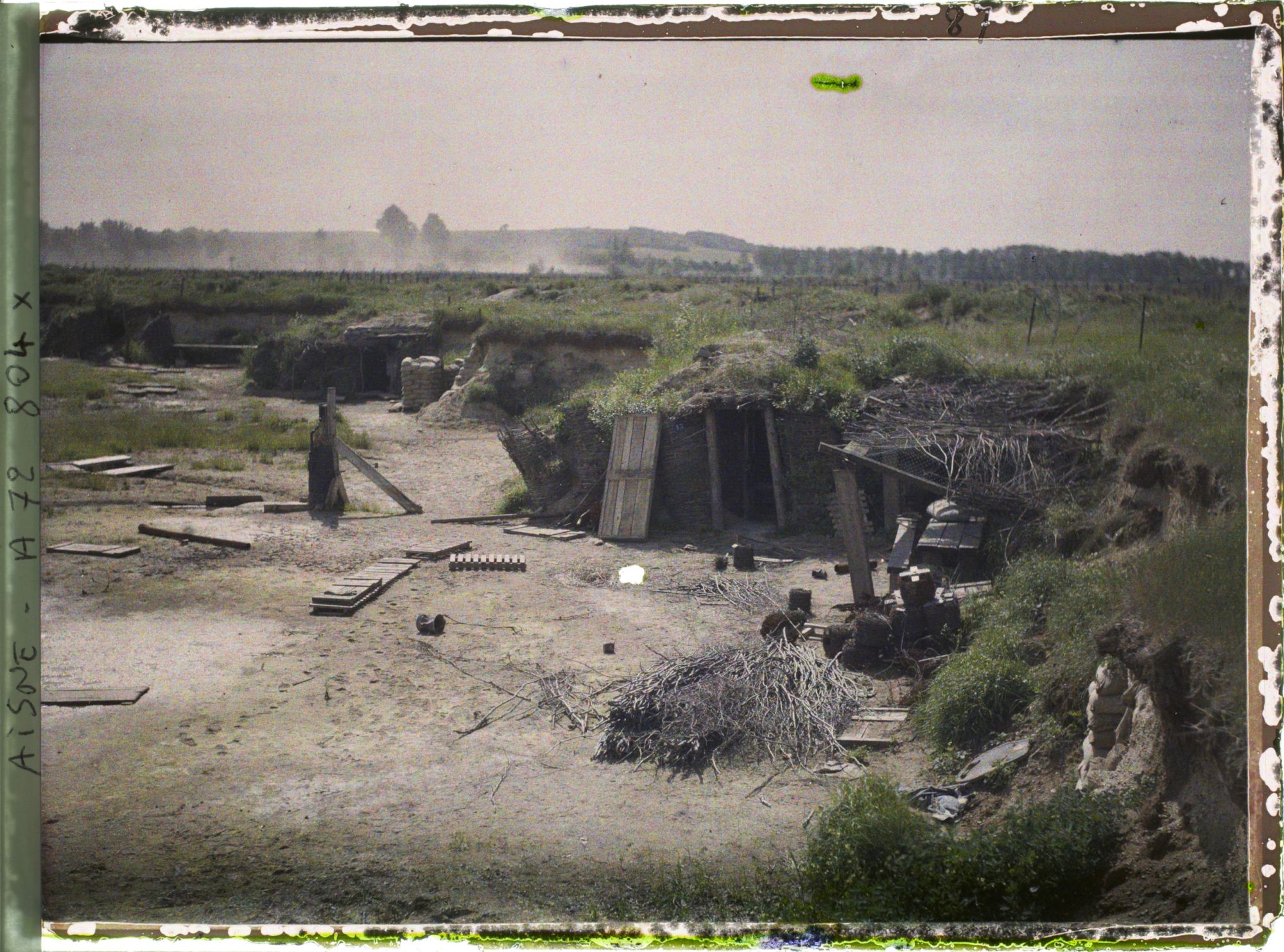 Image représentant La tranchée de la Maison-Rouge à côté de Soissons, occupée en 1915 lors de la première bataille de l'Aisne