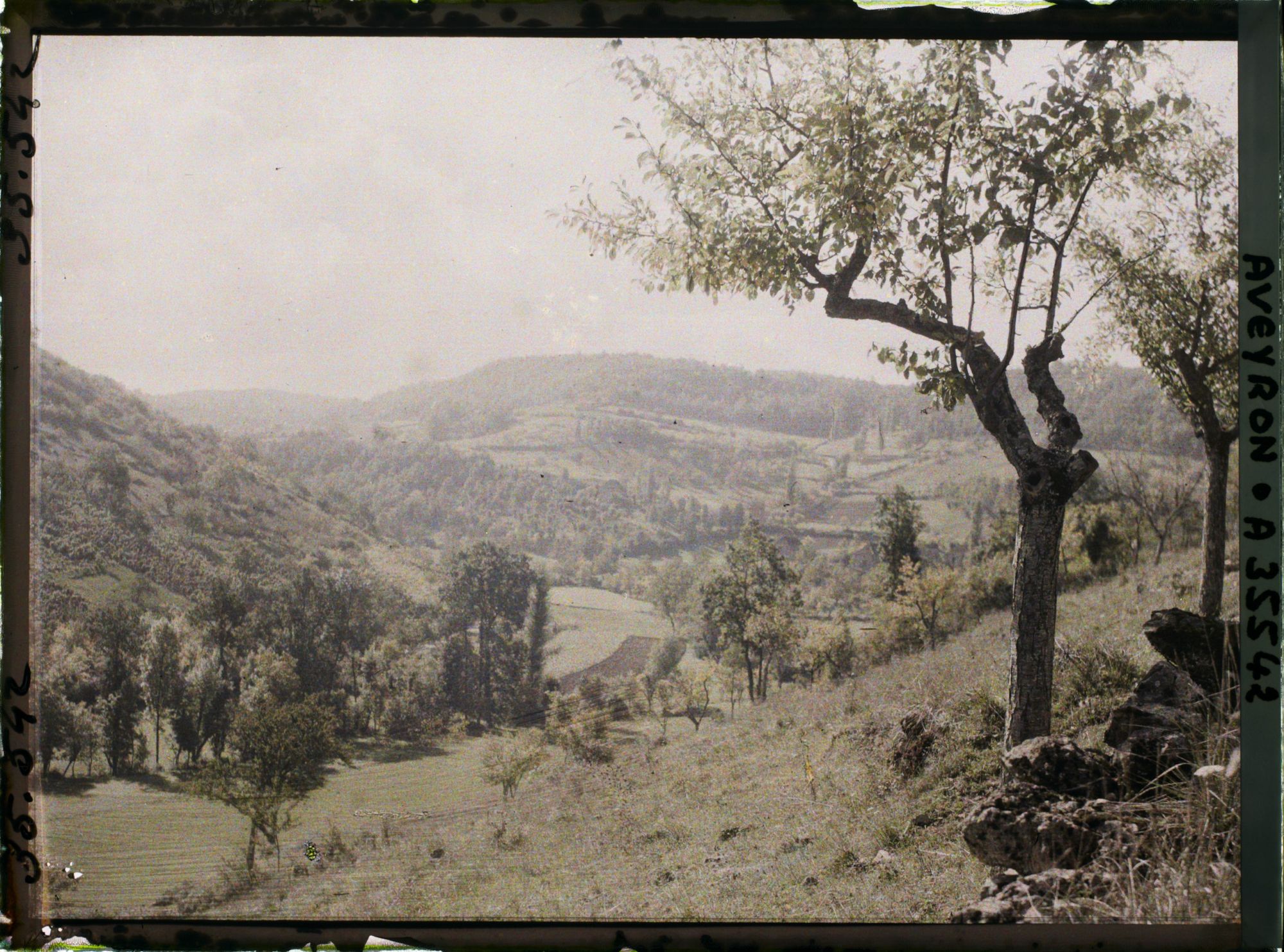 Image représentant Vue sur la route de Naussac, prise de la colline dite Mont Verdié