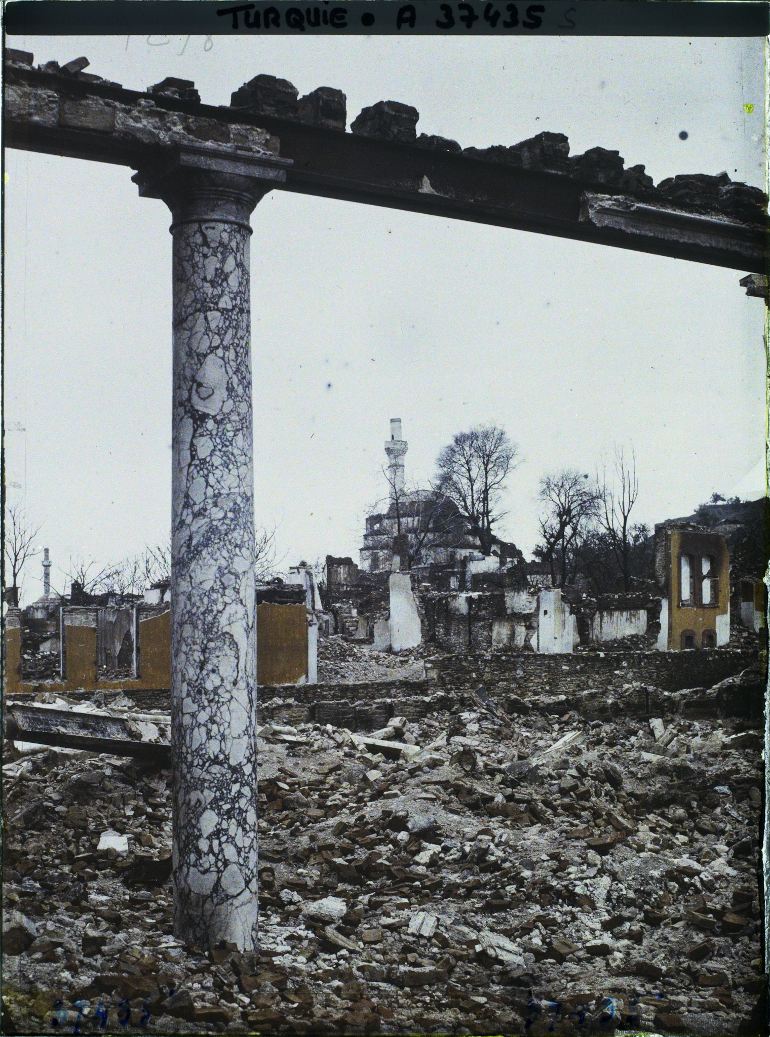 Image représentant Turquie, Aidin, Ruines du Konak vers les ruines de Veissy-Pacha