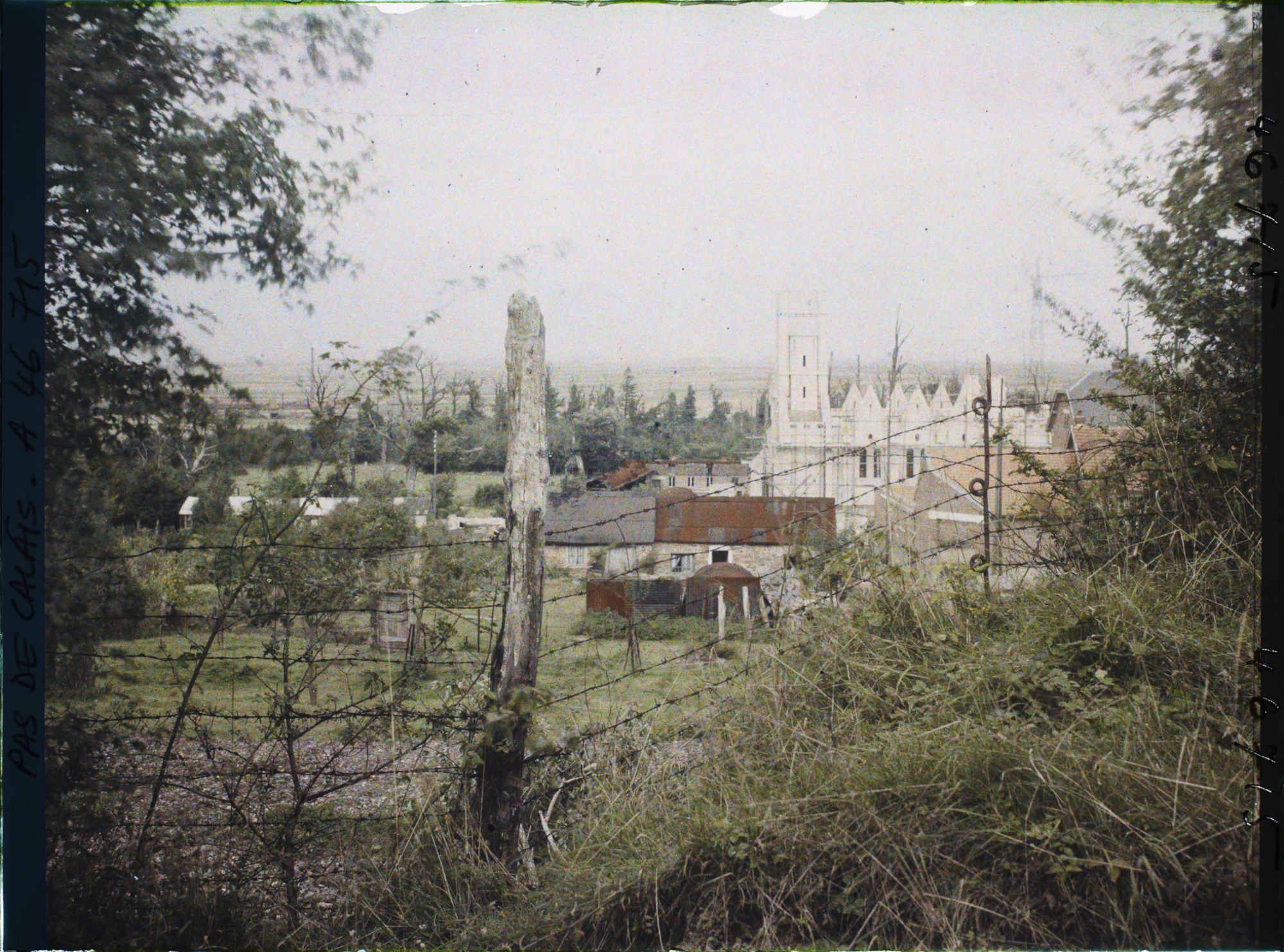 Image représentant France, Farbus, Paysage vers l'Eglise en Construction