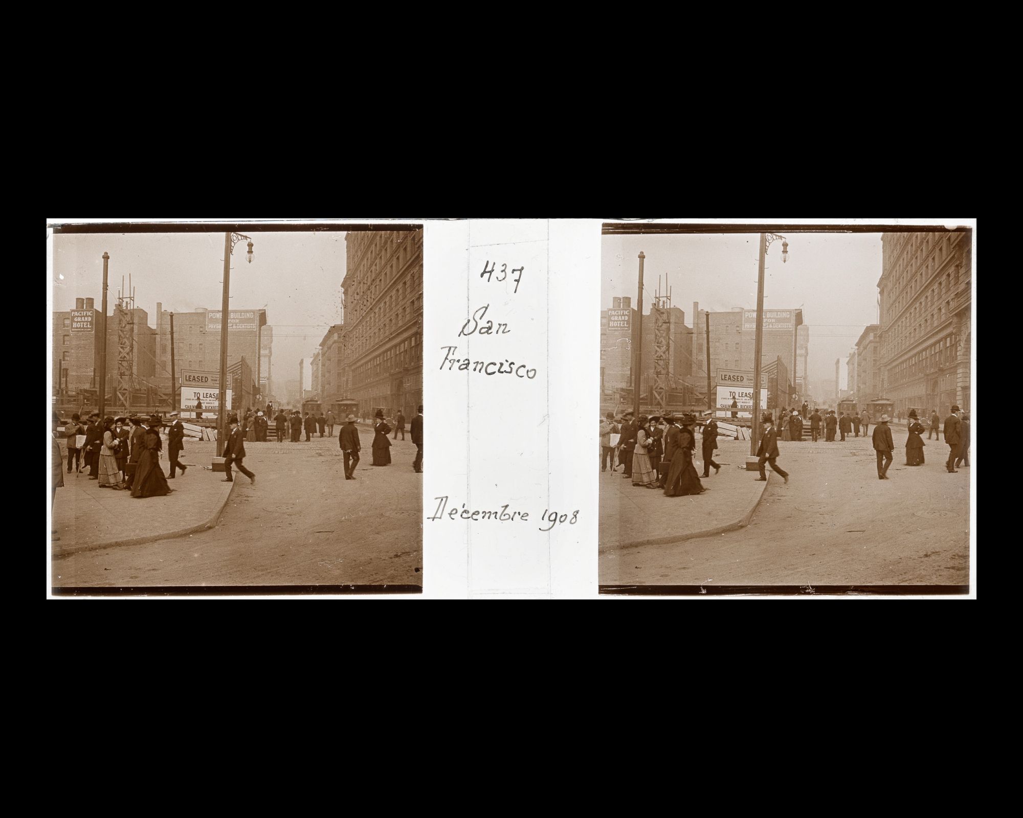 Image représentant Une grande avenue en reconstruction (Market Street ?)