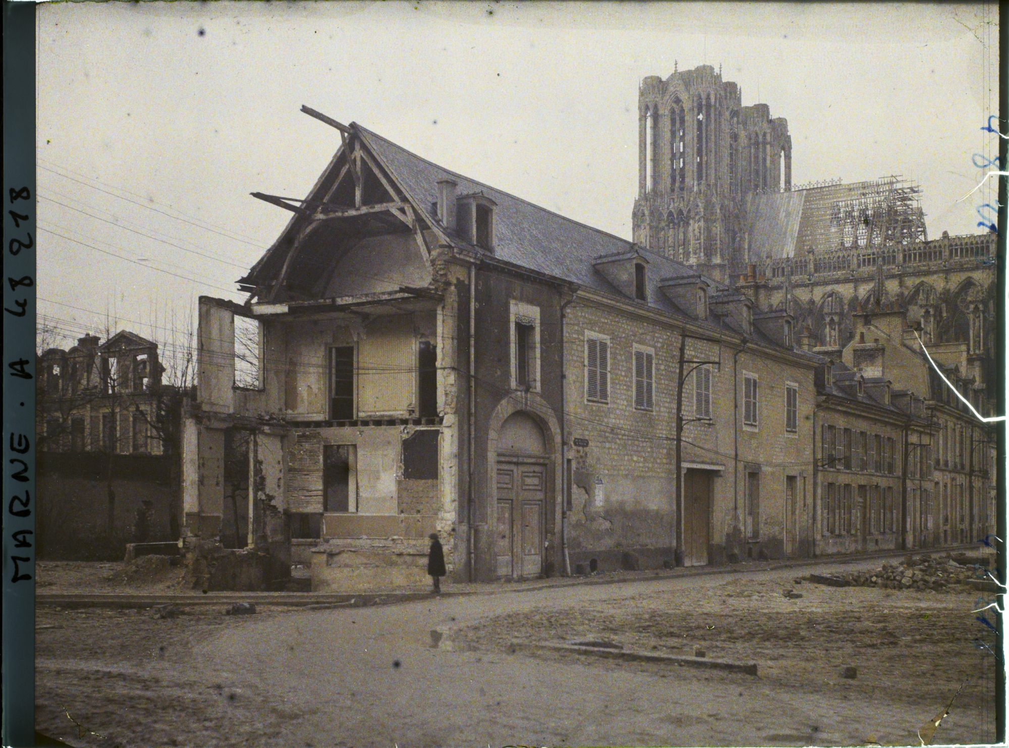 Image représentant France, Reims, Cathédrale et Ruines