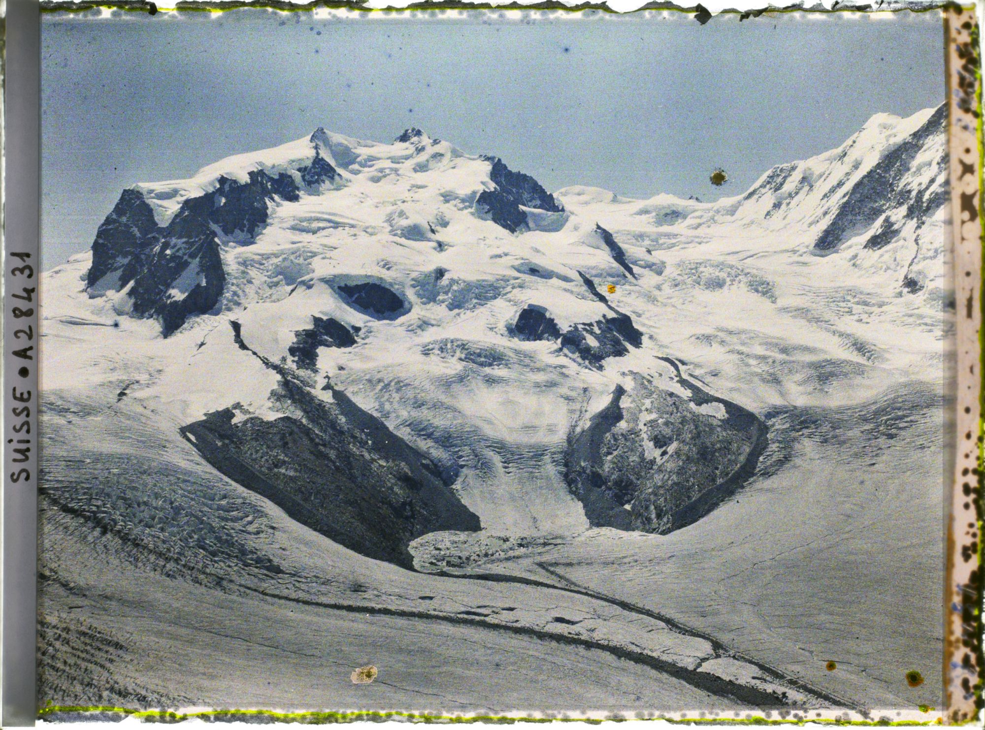 Image représentant Le mont Rose et le glacier du Gorner depuis le Gornergrat