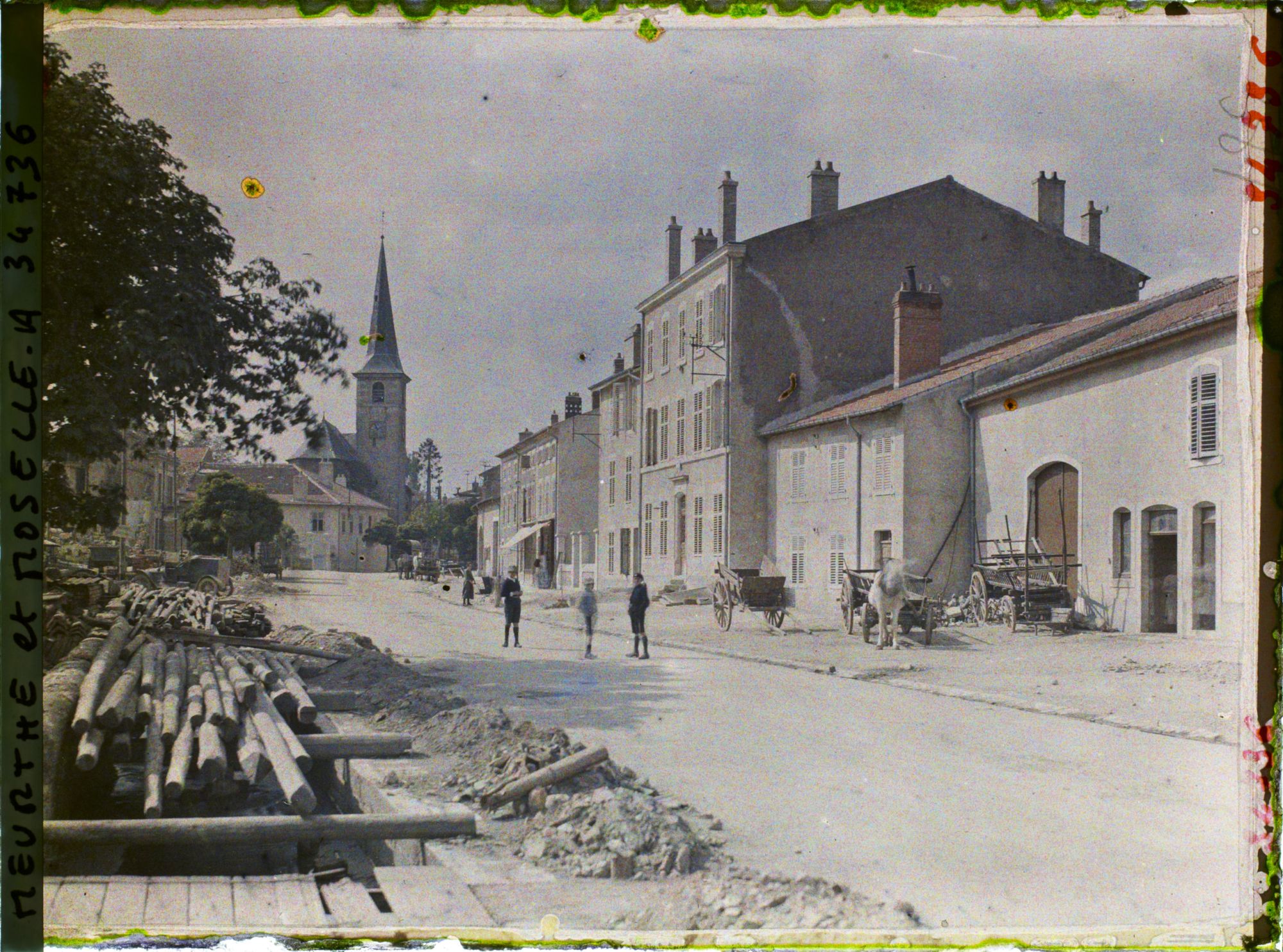 Image représentant France, Pagny s/ Moselle, Reconstructions rue de Nivoy