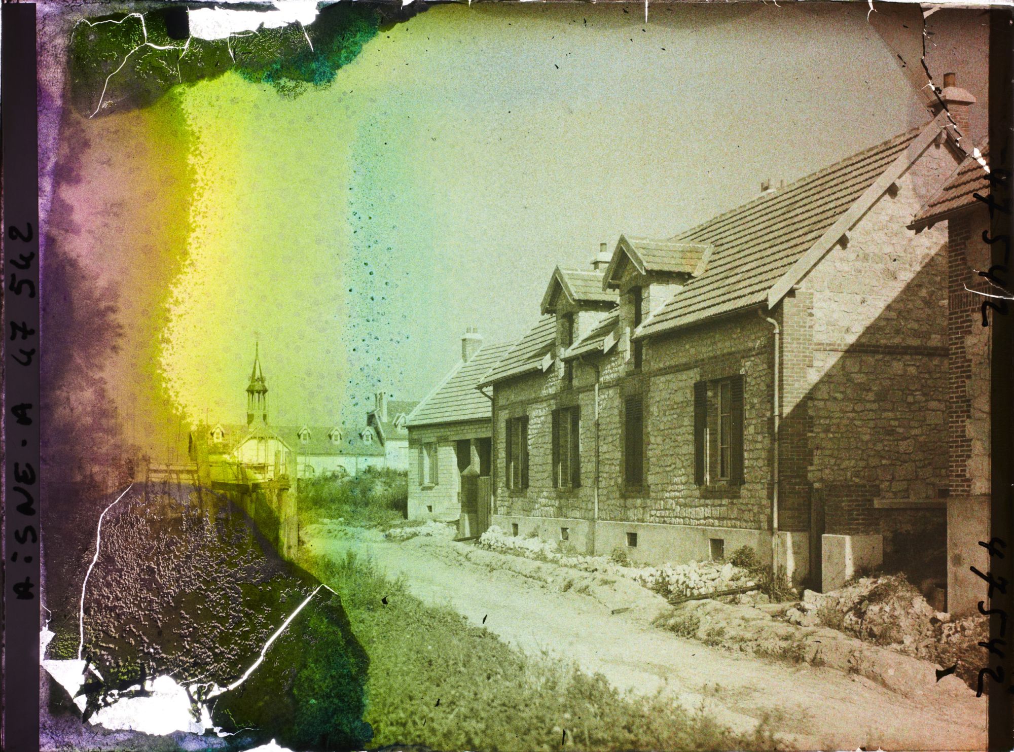 Image représentant France, Laffaux, Reconstructions vers Mairie