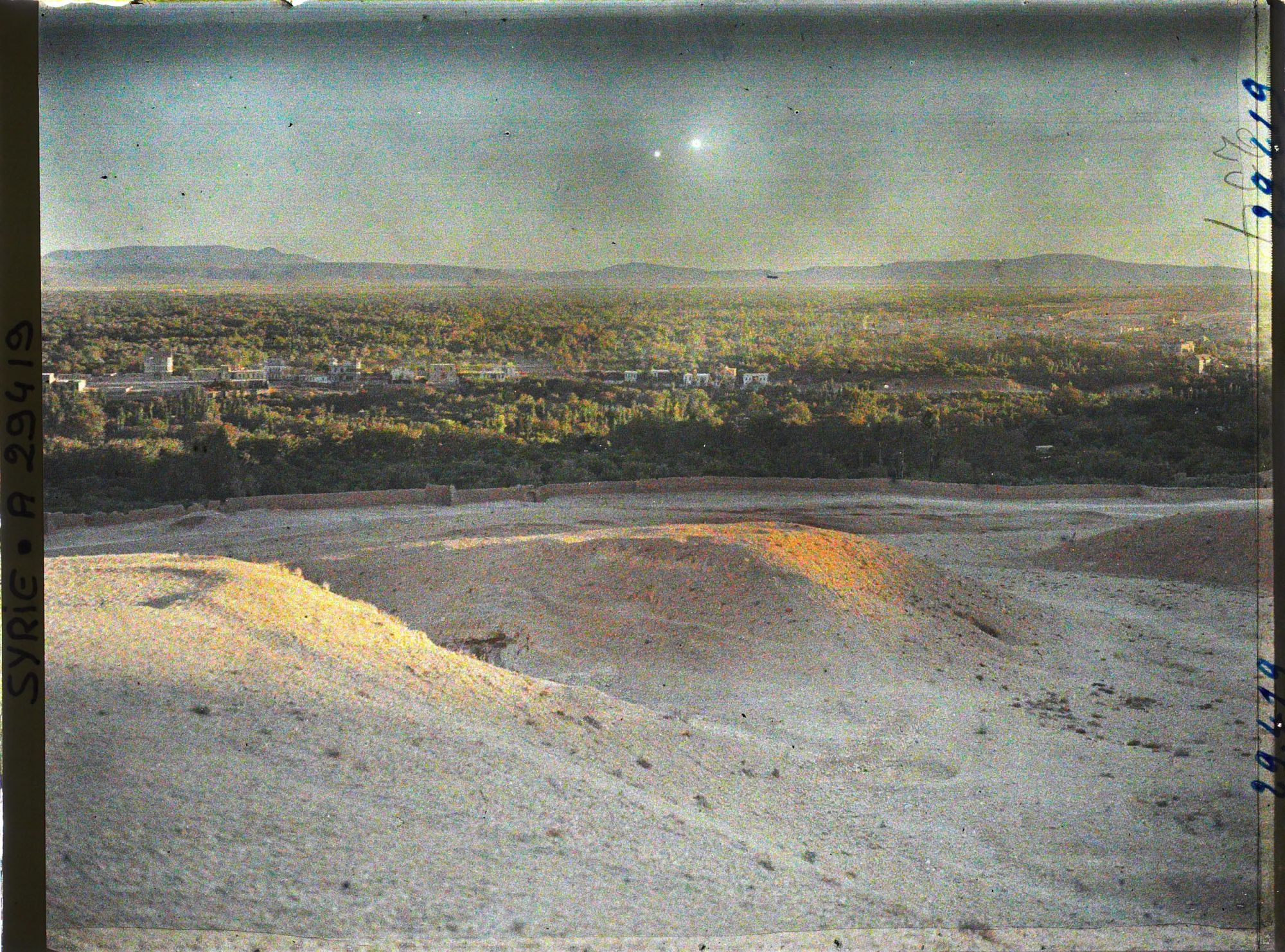 Image représentant Panorama sur la Ghouta au coucher du soleil