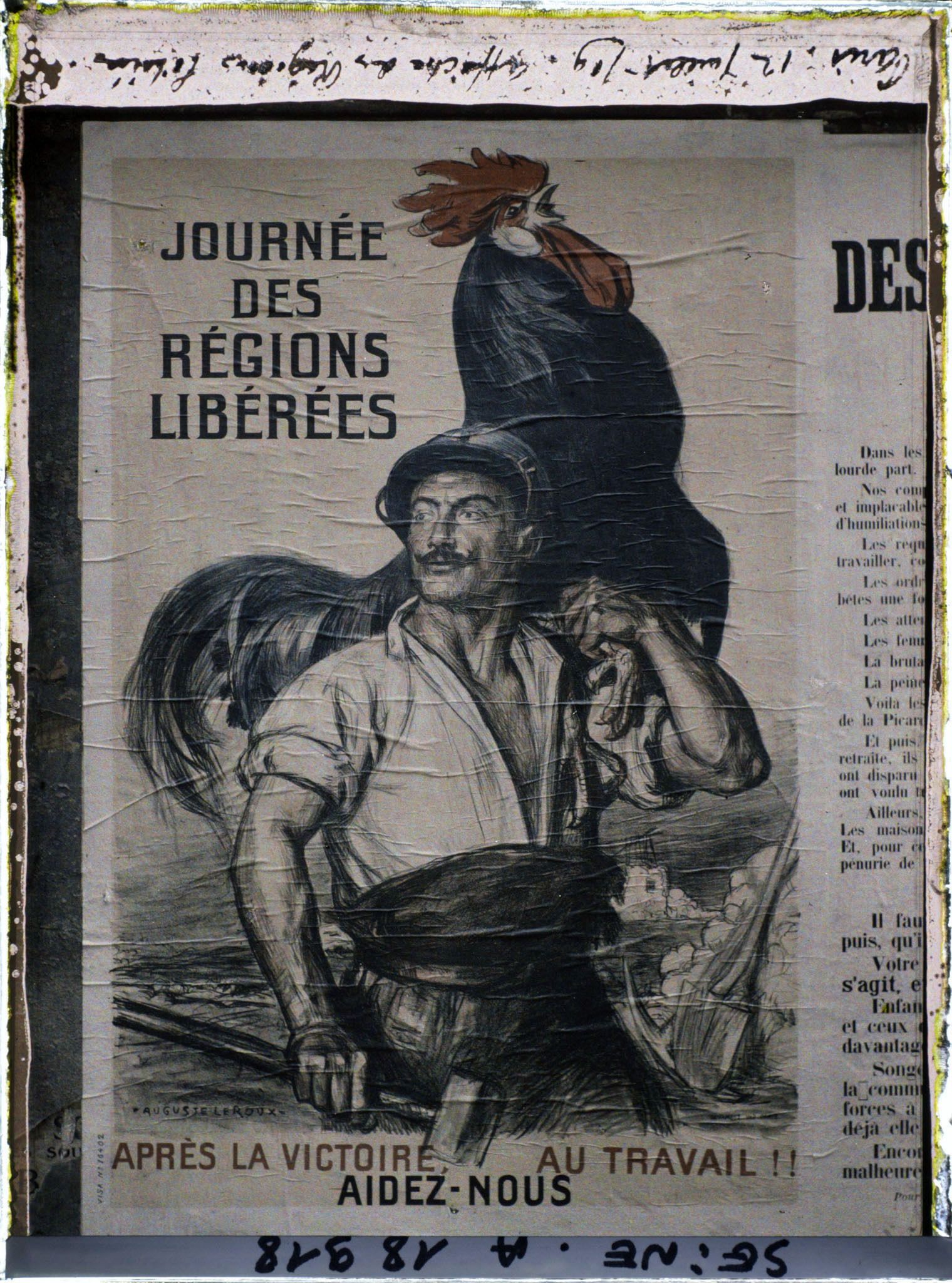 Image représentant Affiche d'Auguste Leroux pour la Journée des Régions libérées