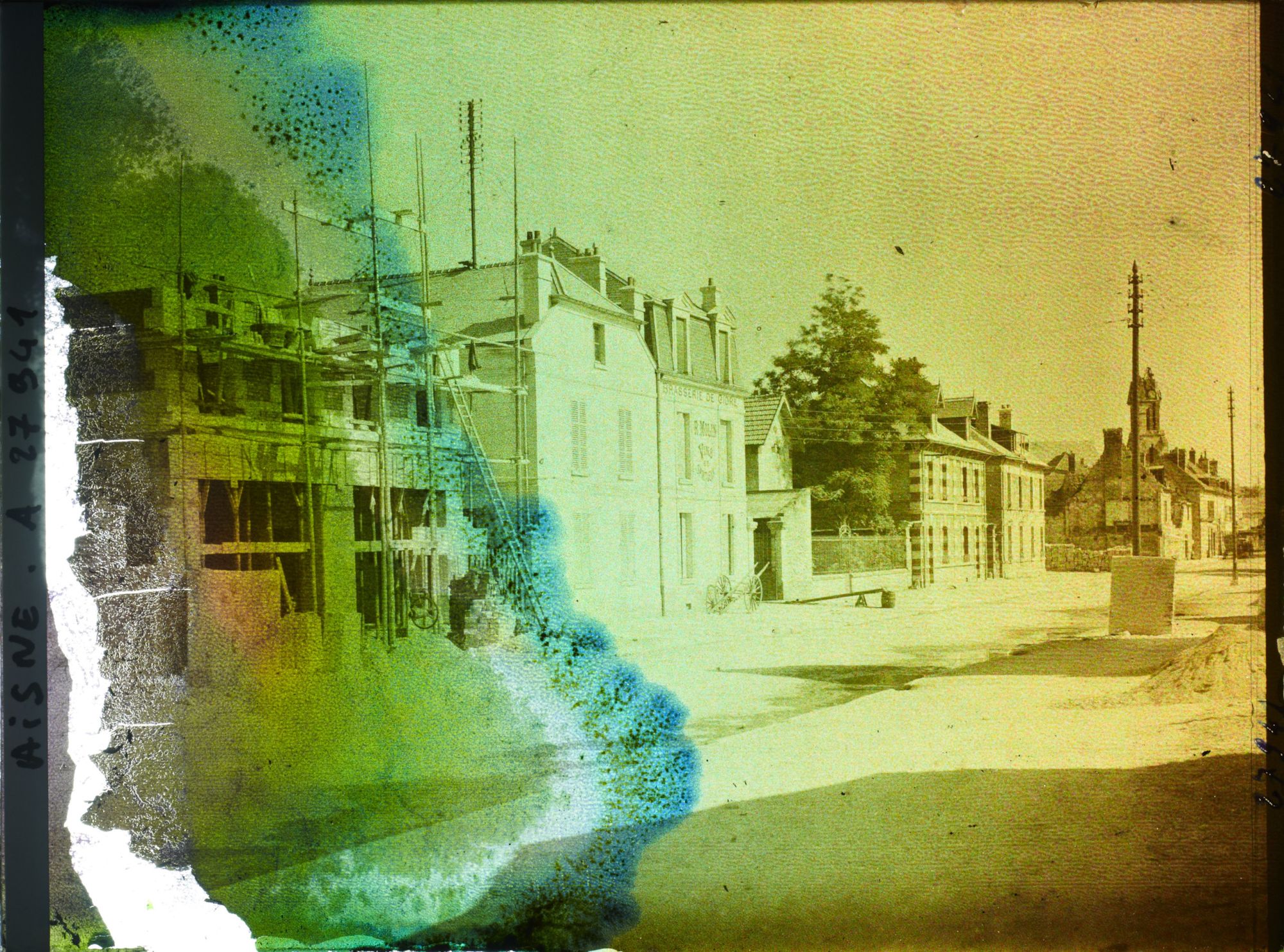 Image représentant France, Soissons, Reconstructions faubourg St Waast