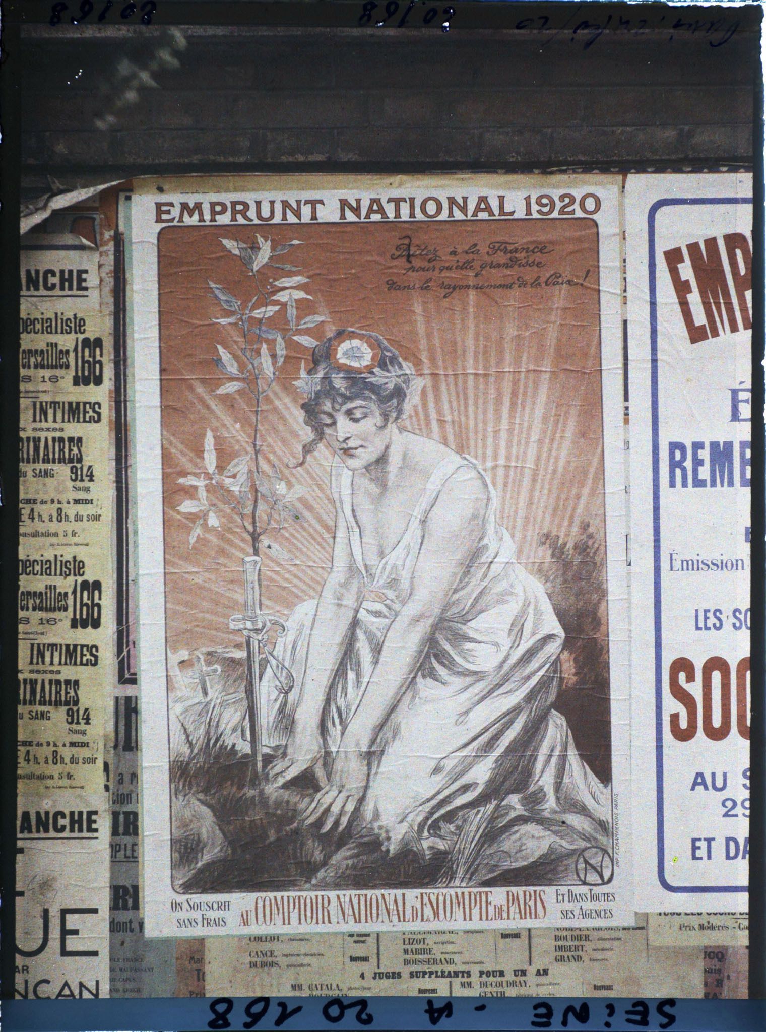 Image représentant Affiche de l'emprunt national de 1920, Comptoir national d'Escompte de Paris