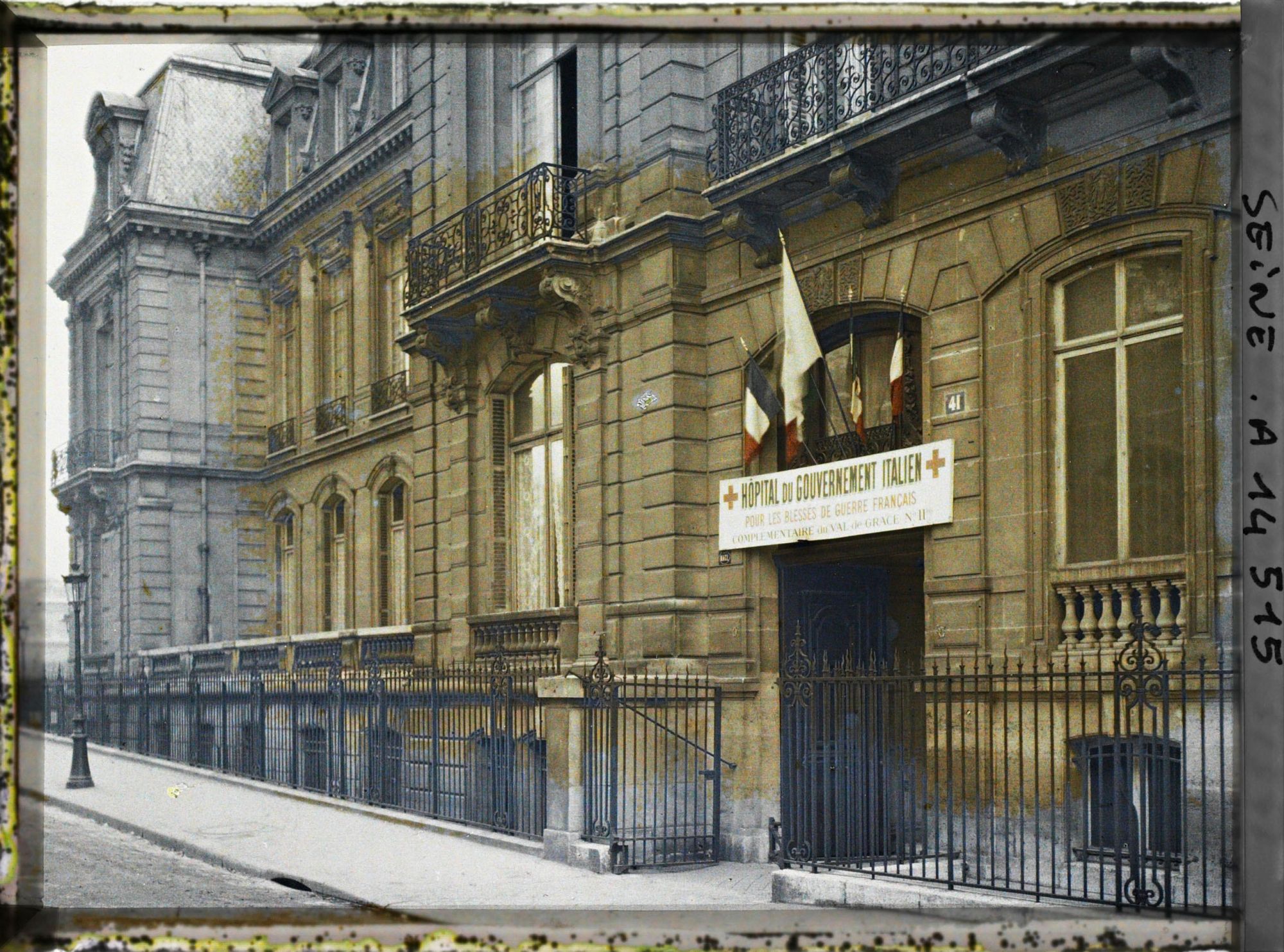 Image représentant Hôpital du gouvernement italien pour les blessés de guerre français, 41 quai d'Orsay