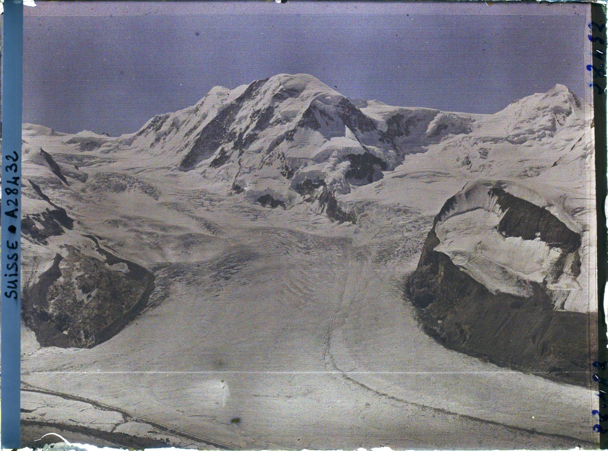 Image représentant Le Liskamm et le glacier de Grenz depuis le Gornergrat