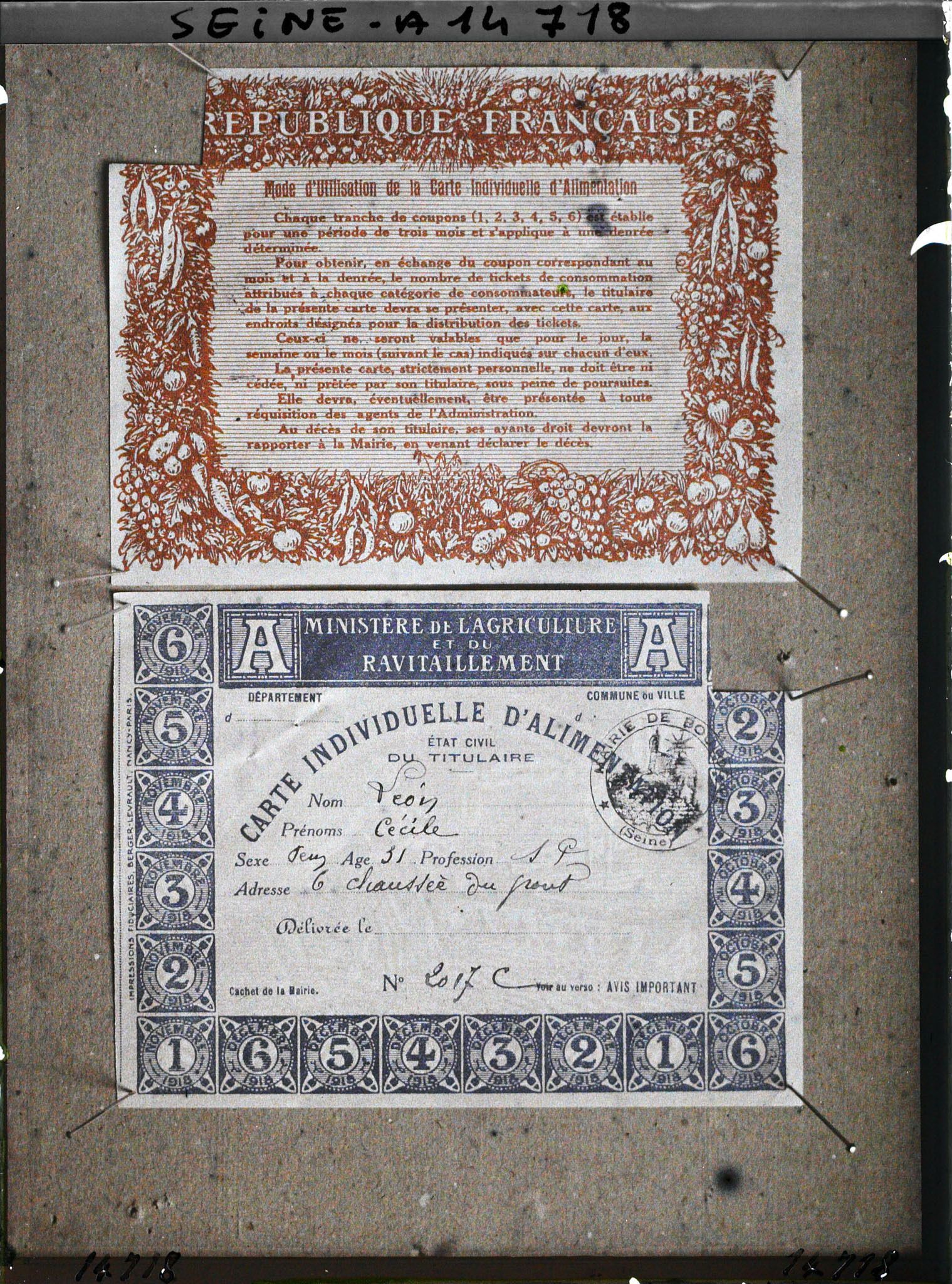 Image représentant Carte d'alimentation de Cécile Léon