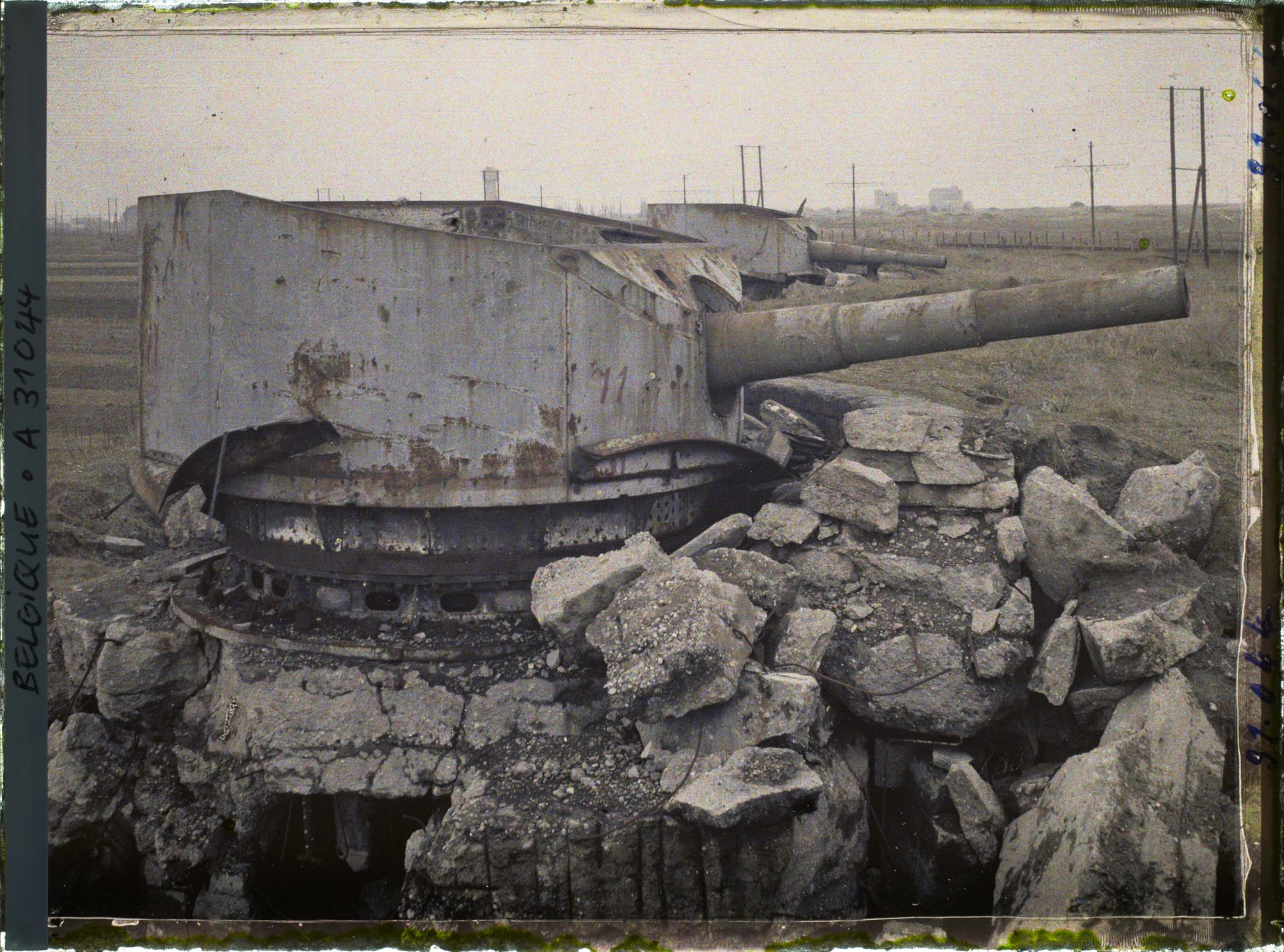 Image représentant Belgique, Zeebrugge, Les 2 pièces de gauche de la batterie de Friedrichsart