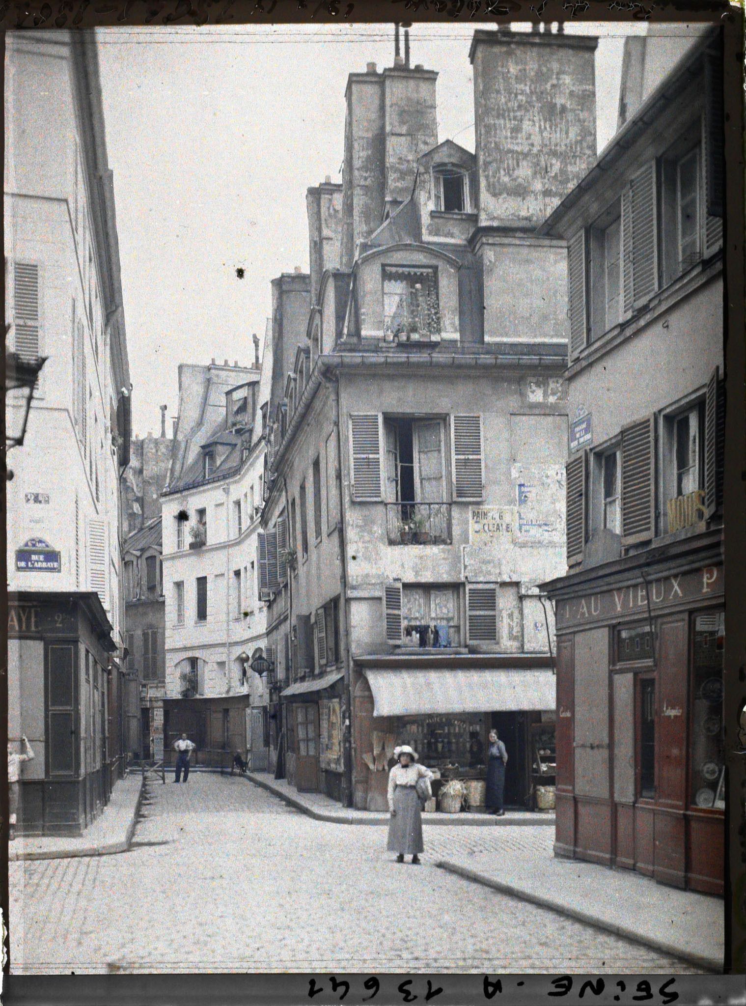 Image représentant La rue de l'Abbaye et le passage de la Petite-Boucherie