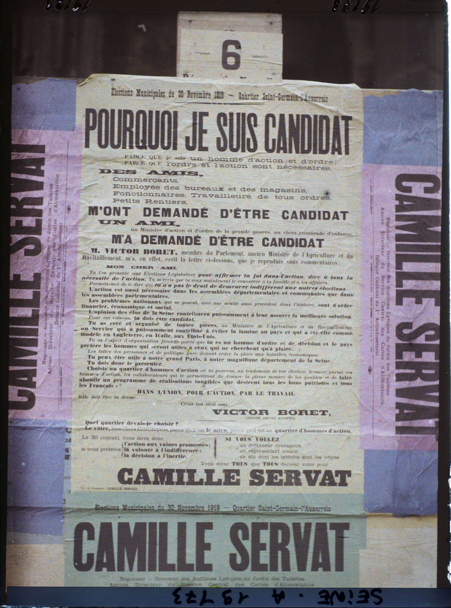 Image représentant Affiches pour les élections municipales du quartier de Saint-Germain-l'Auxerrois