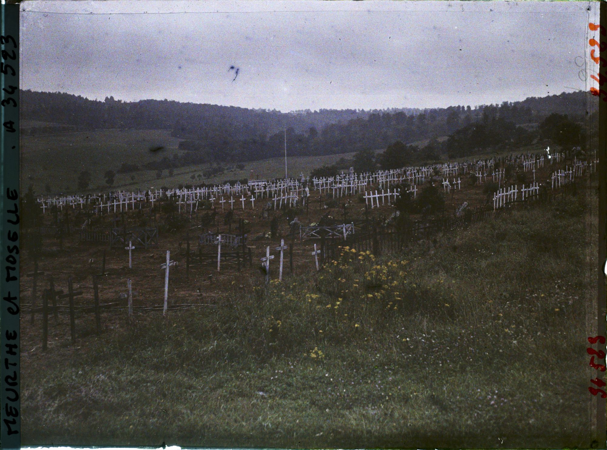 Image représentant France, Bois Le Prêtre, Une vue d'ensemble du Cimetière du Pétant