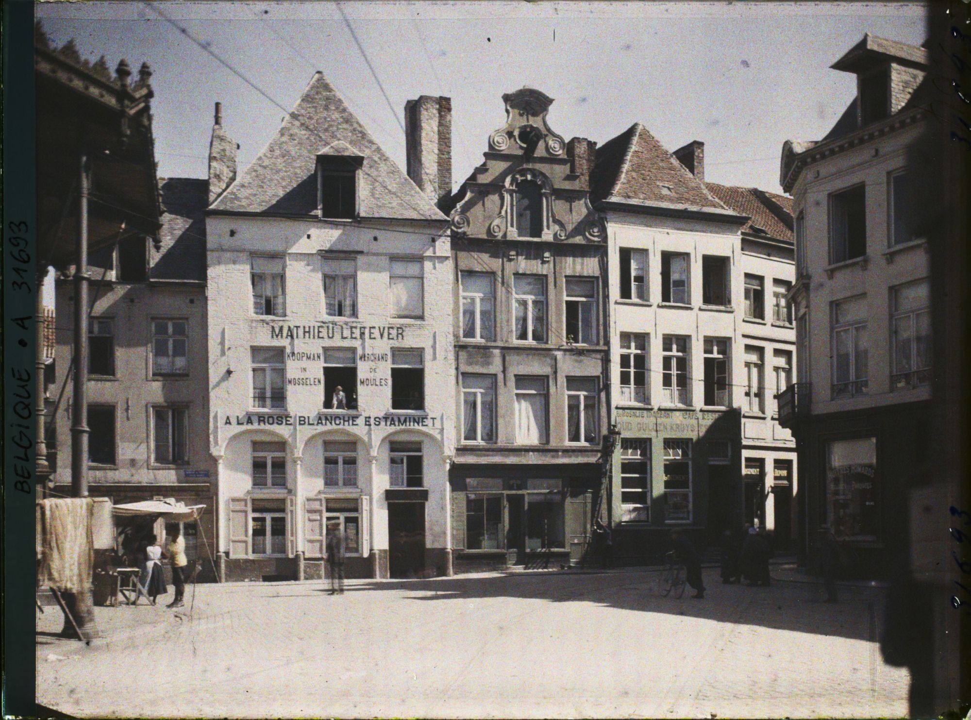 Image représentant Belgique, Louvain, Vieilles Maisons, Marché au poisson