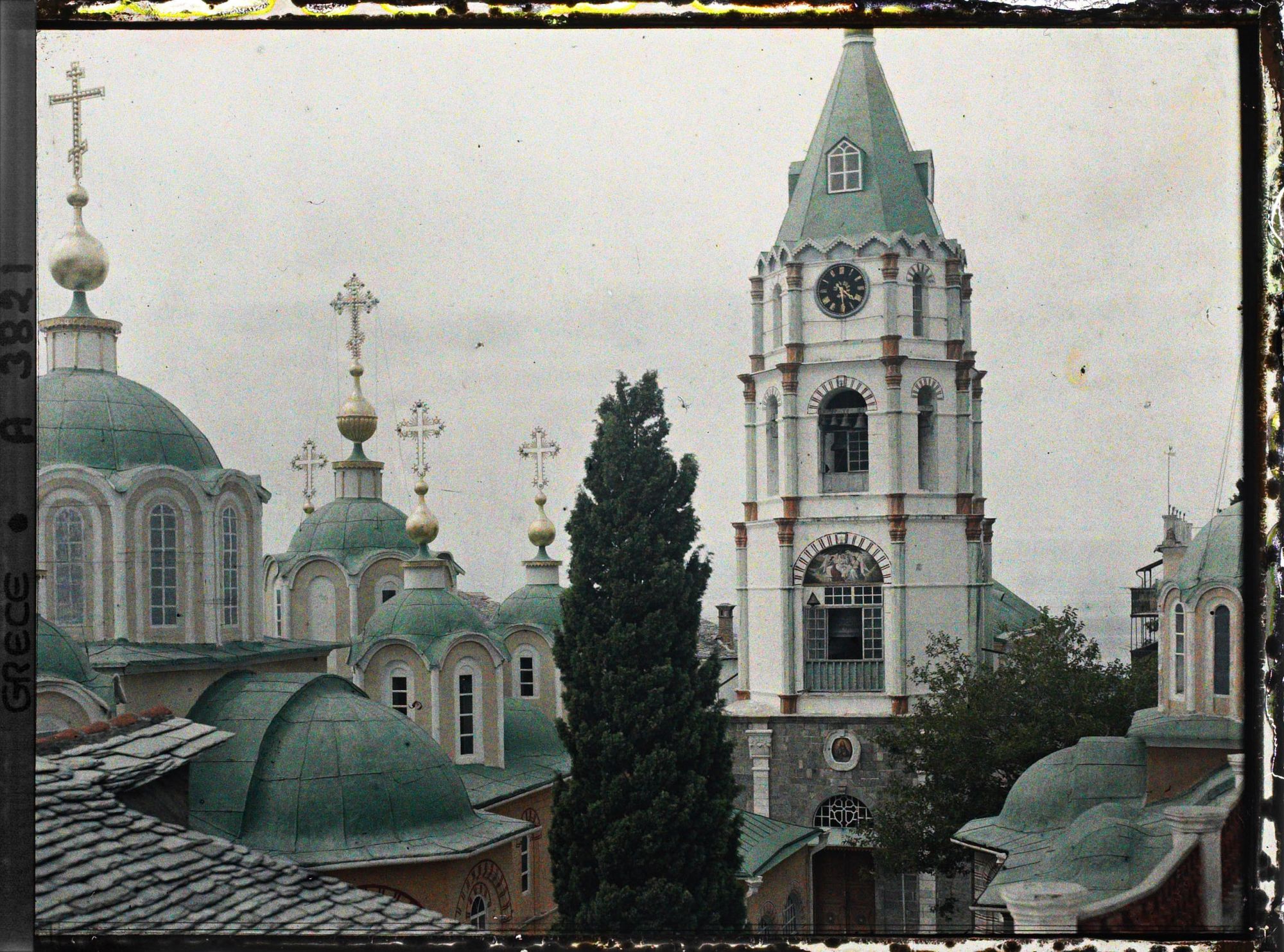 Image représentant Coupoles et clocher du monastère de Saint-Panteleimon